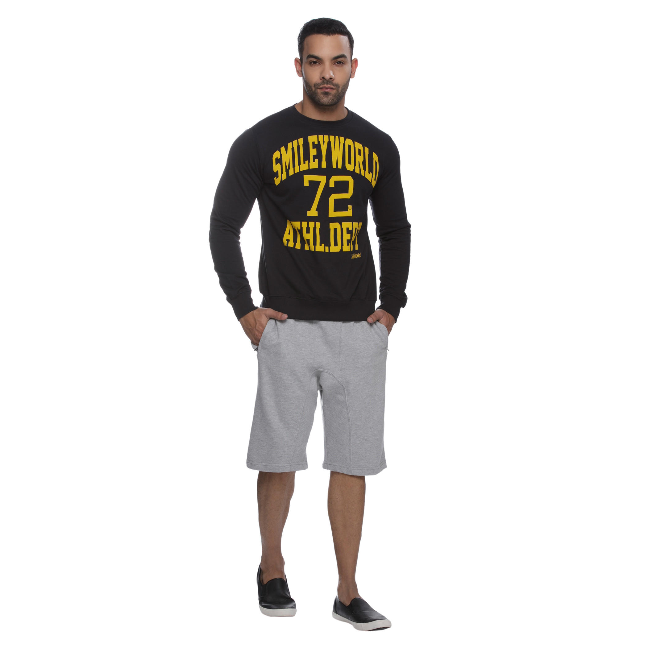 Smiley World Printed Sweatshirt-men-winterwear-hoodiesandsweatshirts-image-1