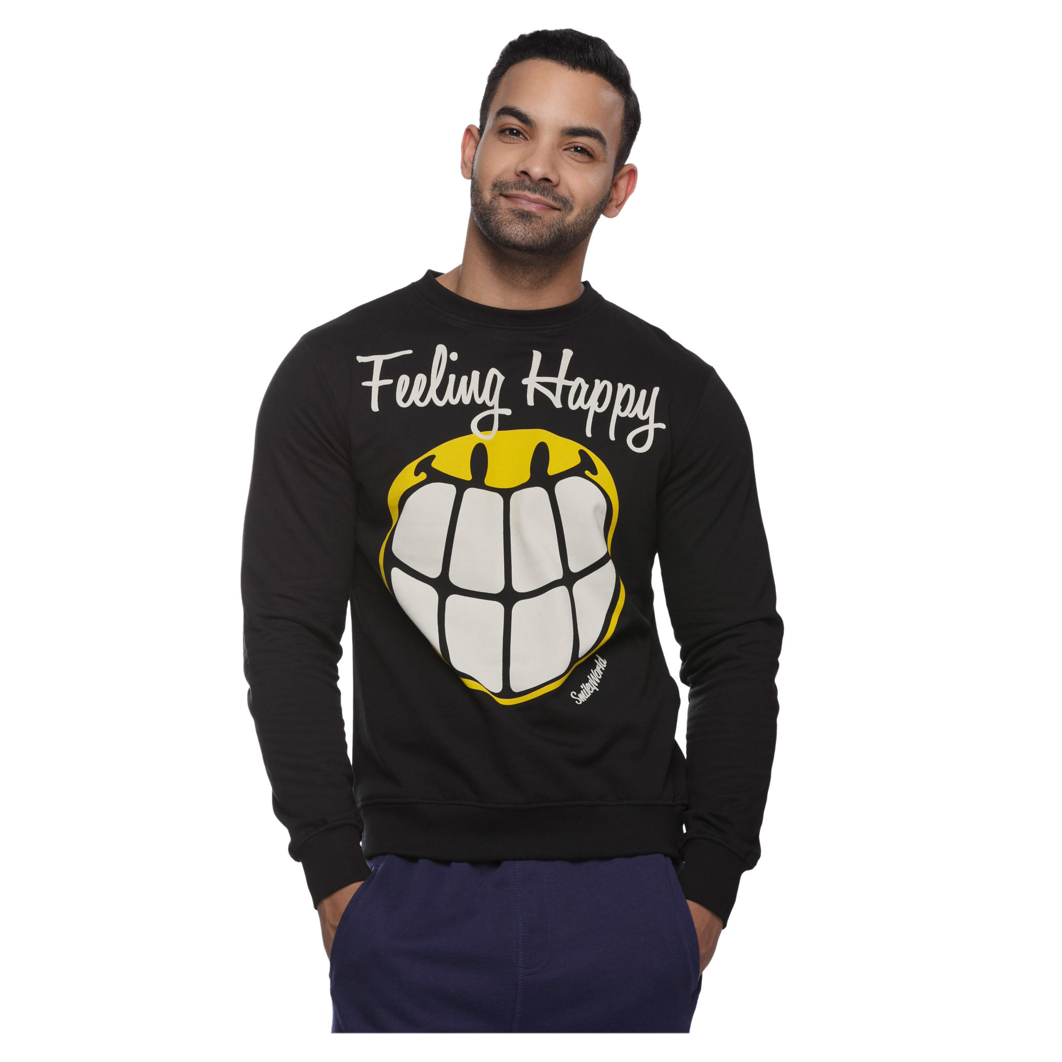 Smiley World Printed Sweatshirt-men-winterwear-hoodiesandsweatshirts-image-5