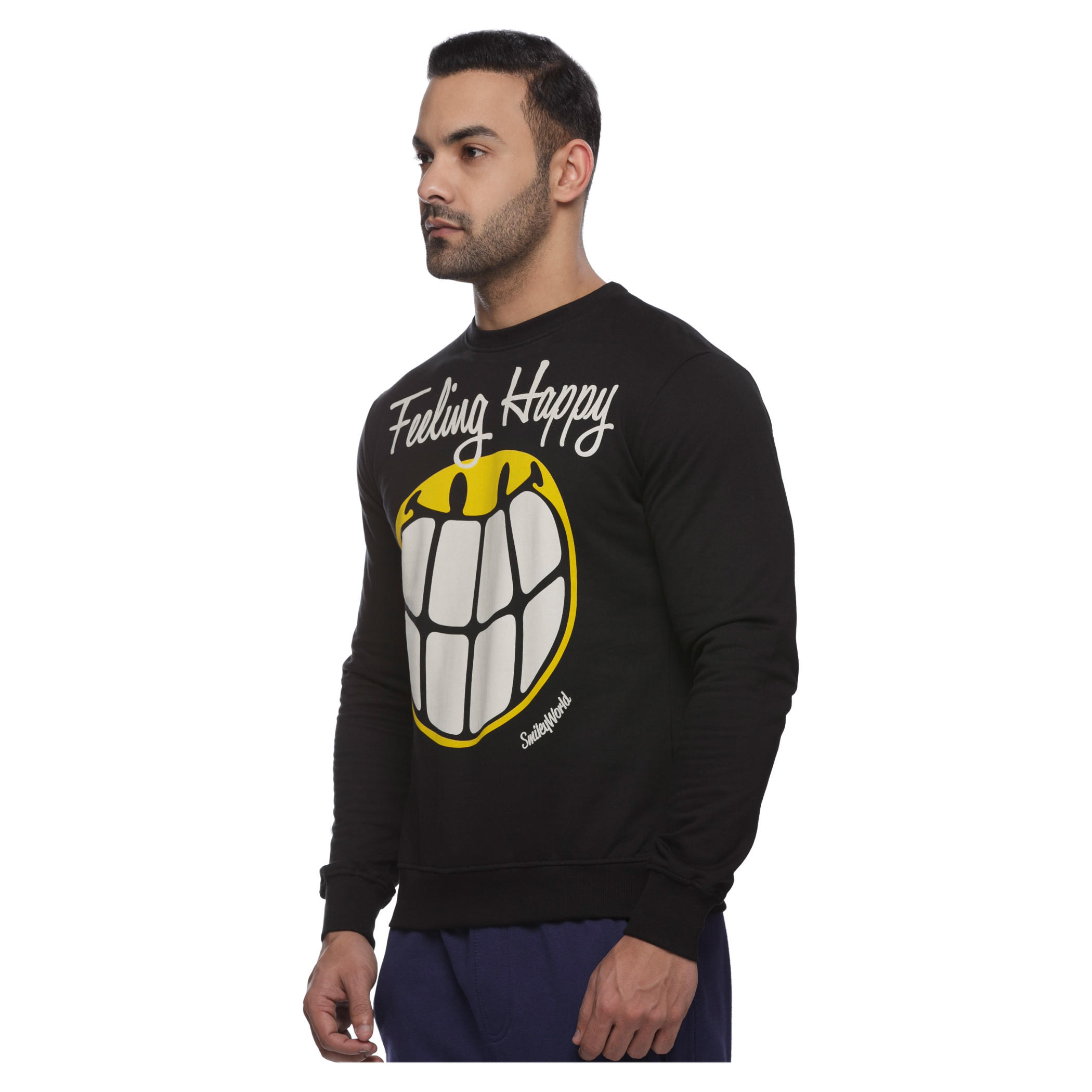 Smiley World Printed Sweatshirt-men-winterwear-hoodiesandsweatshirts-image-3