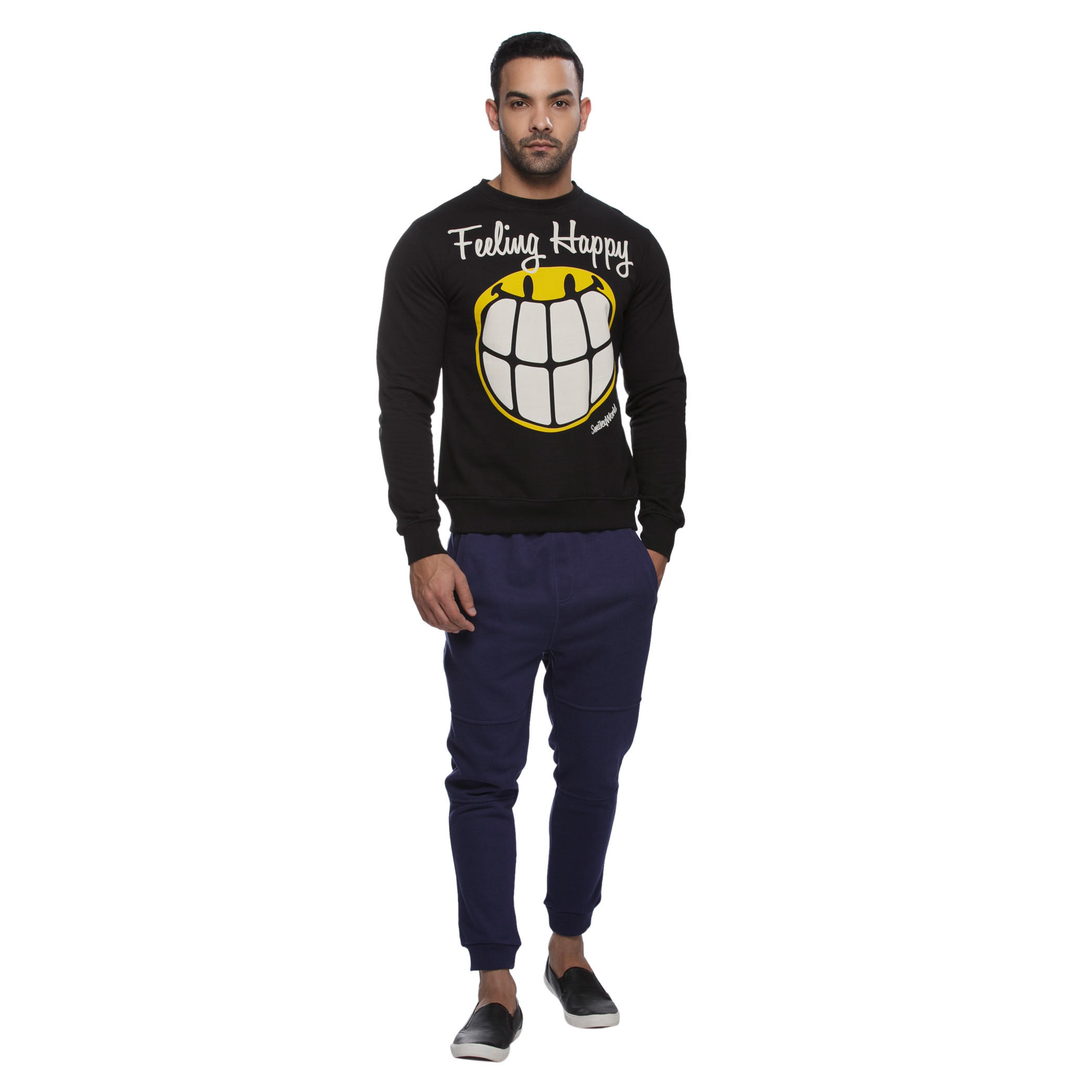 Smiley World Printed Sweatshirt-men-winterwear-hoodiesandsweatshirts-image-1