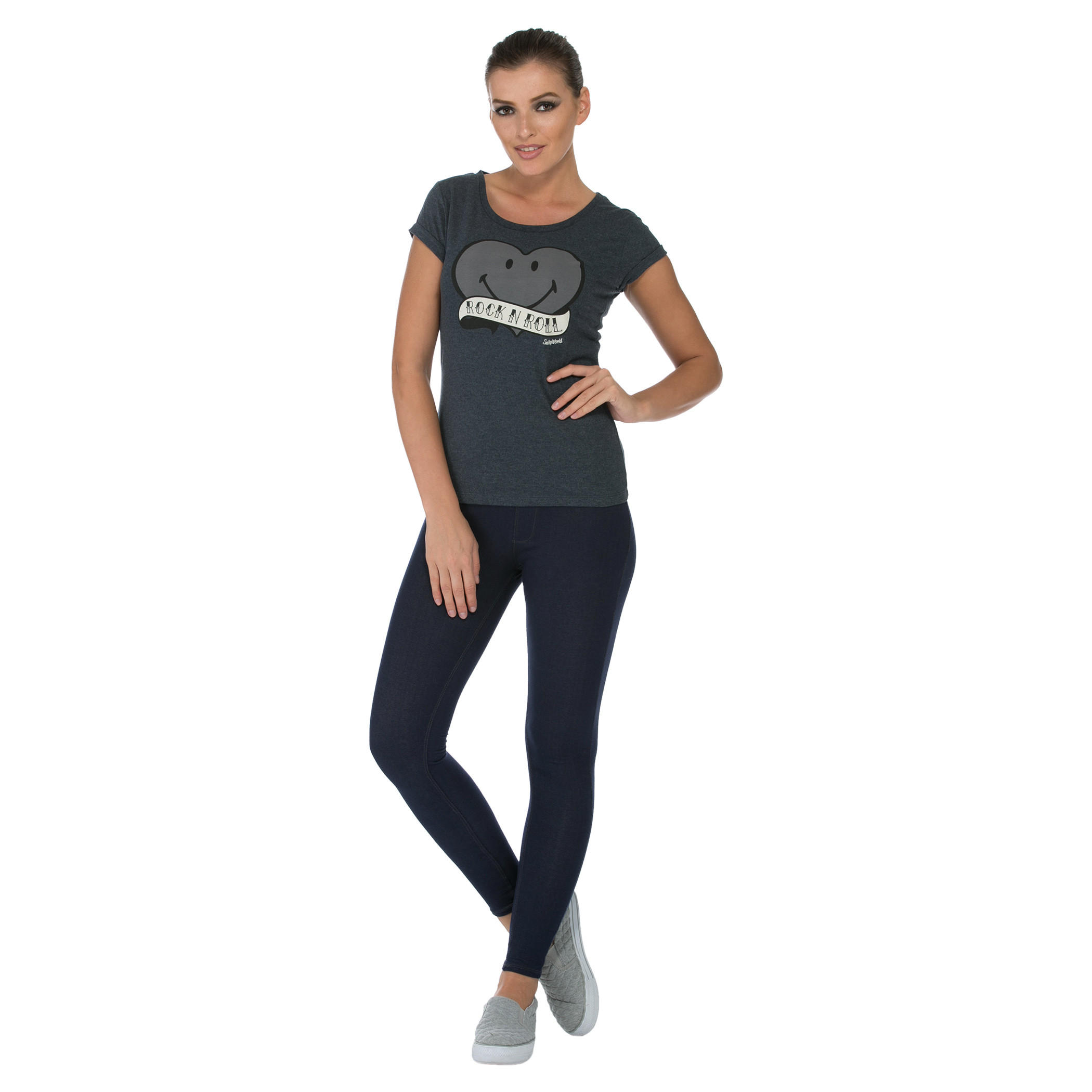 Smiley World Printed T-shirt-women-clothing-tshirts-image-5