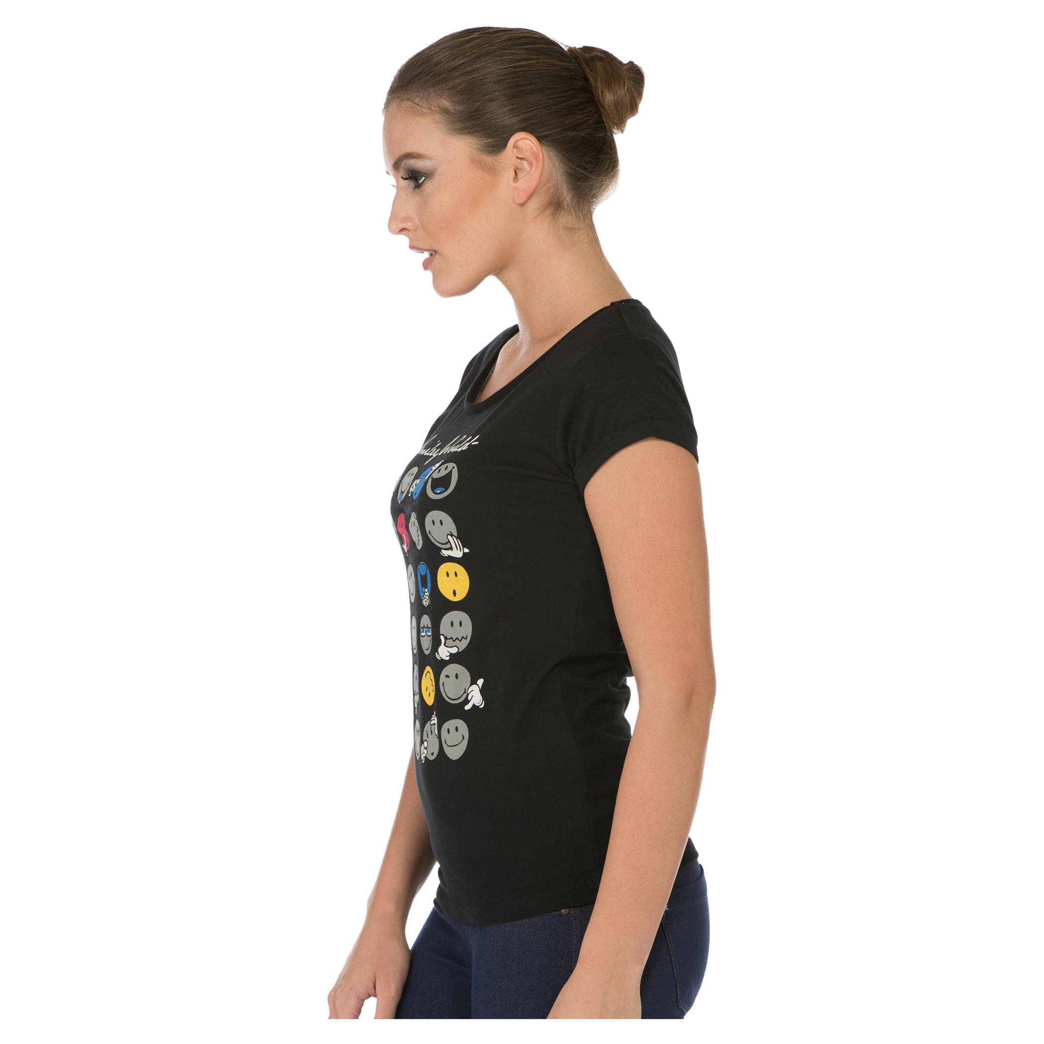 Smiley World Printed T-shirt-women-clothing-tshirts-image-3