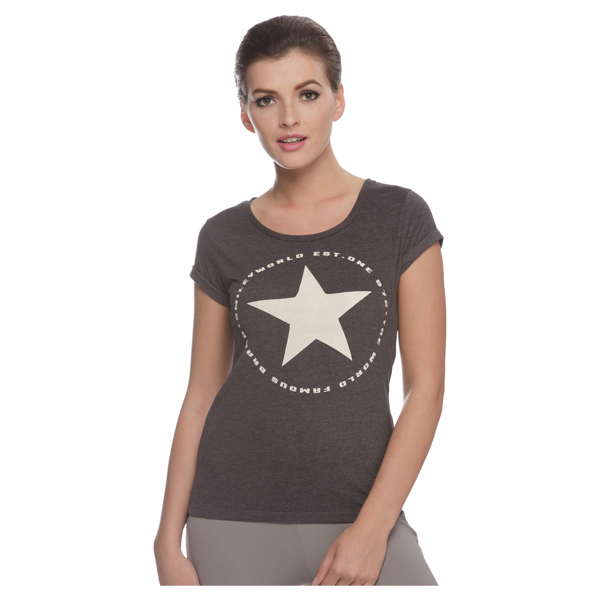 Smiley World Printed T-shirt-women-clothing-tshirts-image-1
