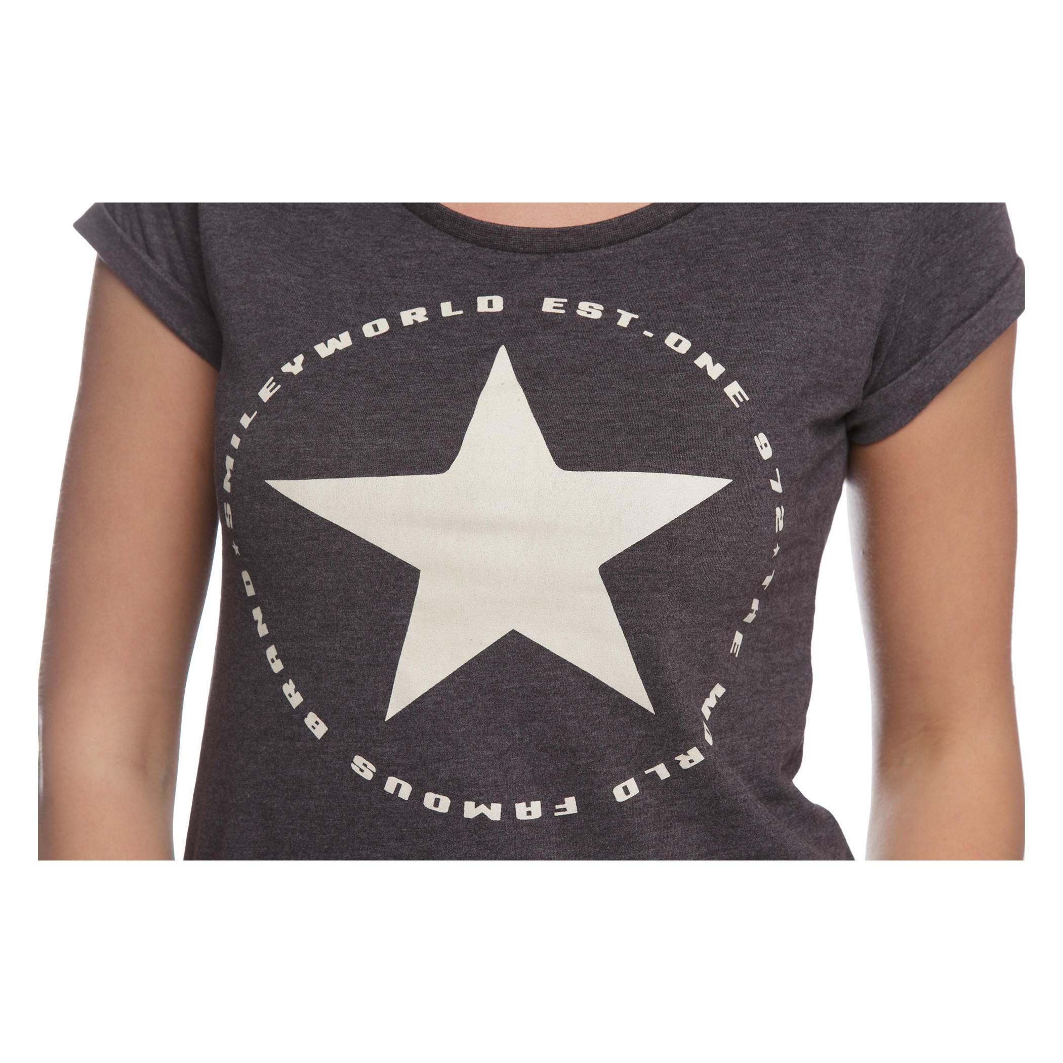 Smiley World Printed T-shirt-women-clothing-tshirts-image-4