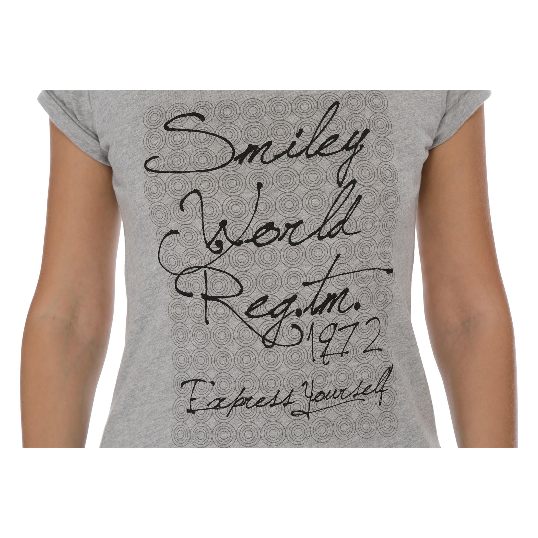 Smiley World Printed T-shirt-women-clothing-tshirts-image-2