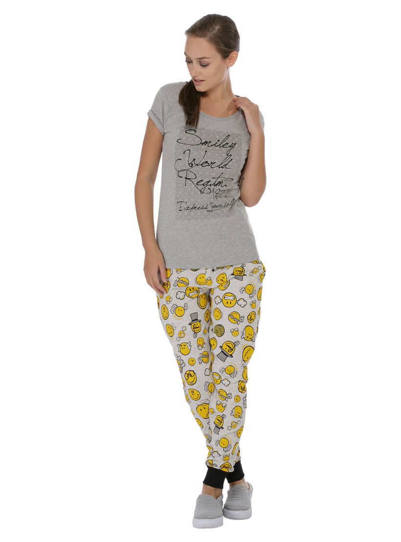 Smiley World Printed T-shirt-women-clothing-tshirts-image-1