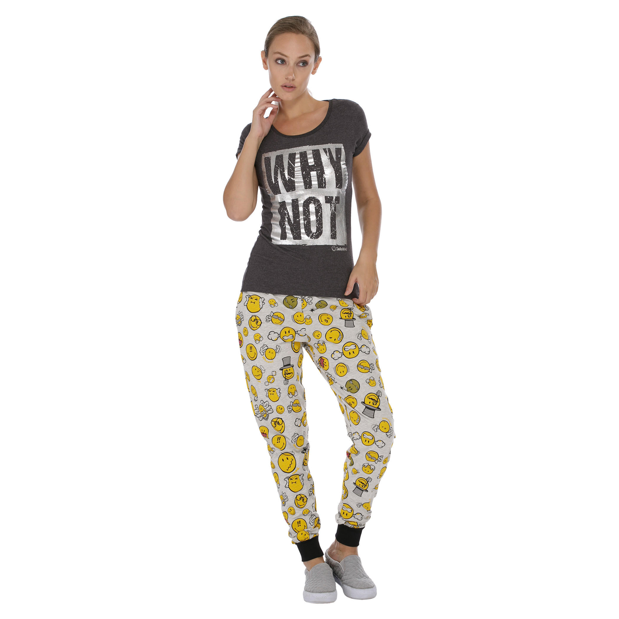 Smiley World Printed T-shirt-women-clothing-tshirts-image-5