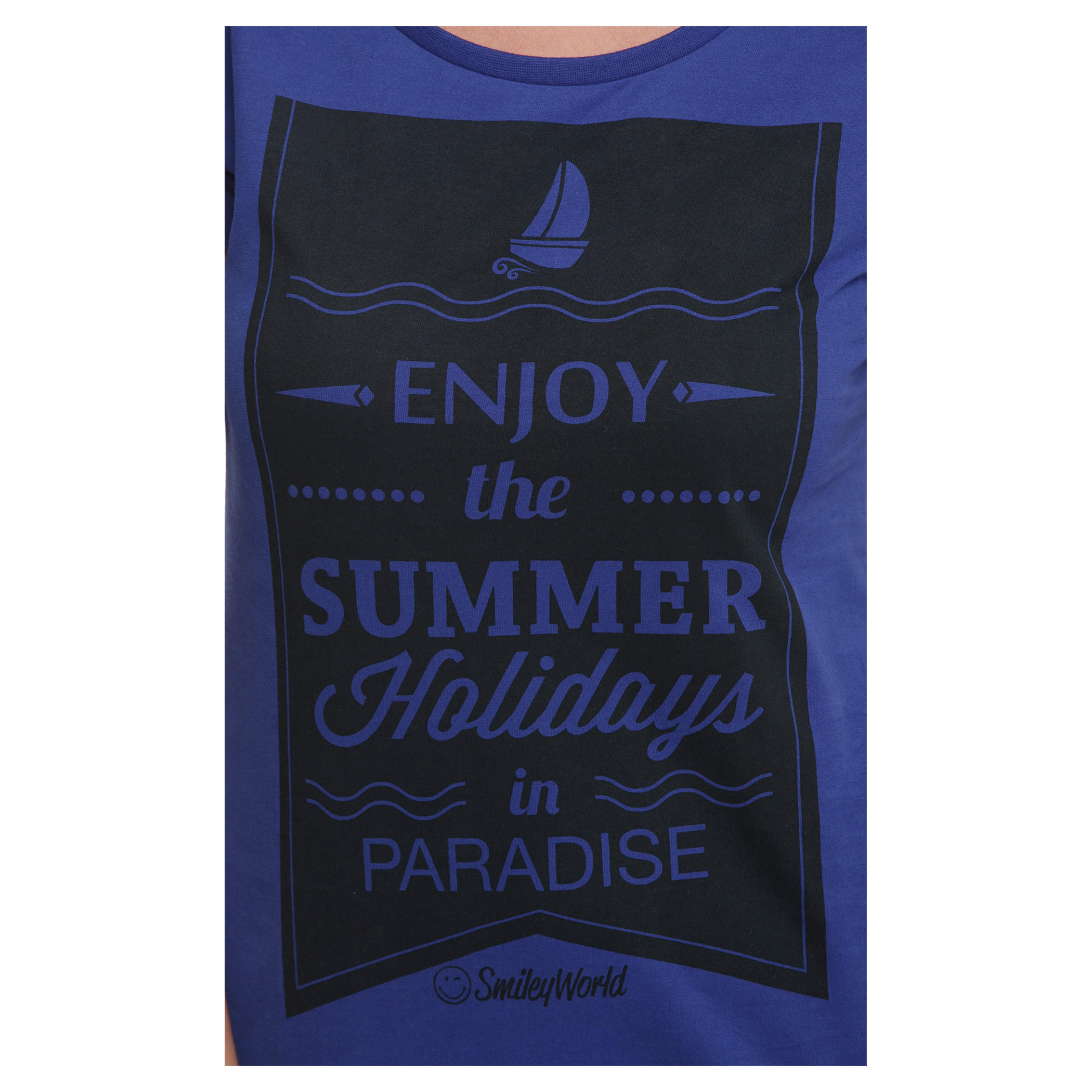 Smiley World Printed T-shirt-women-clothing-tshirts-image-2