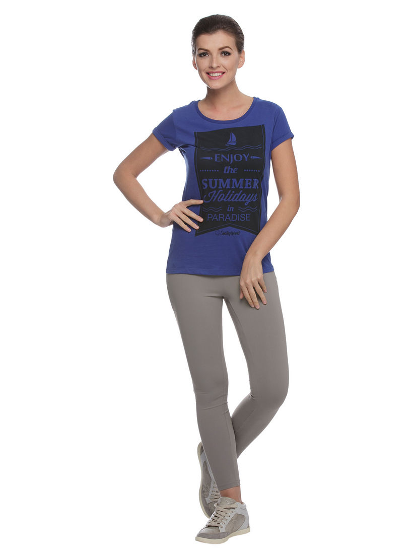 Smiley World Printed T-shirt-women-clothing-tshirts-image-5