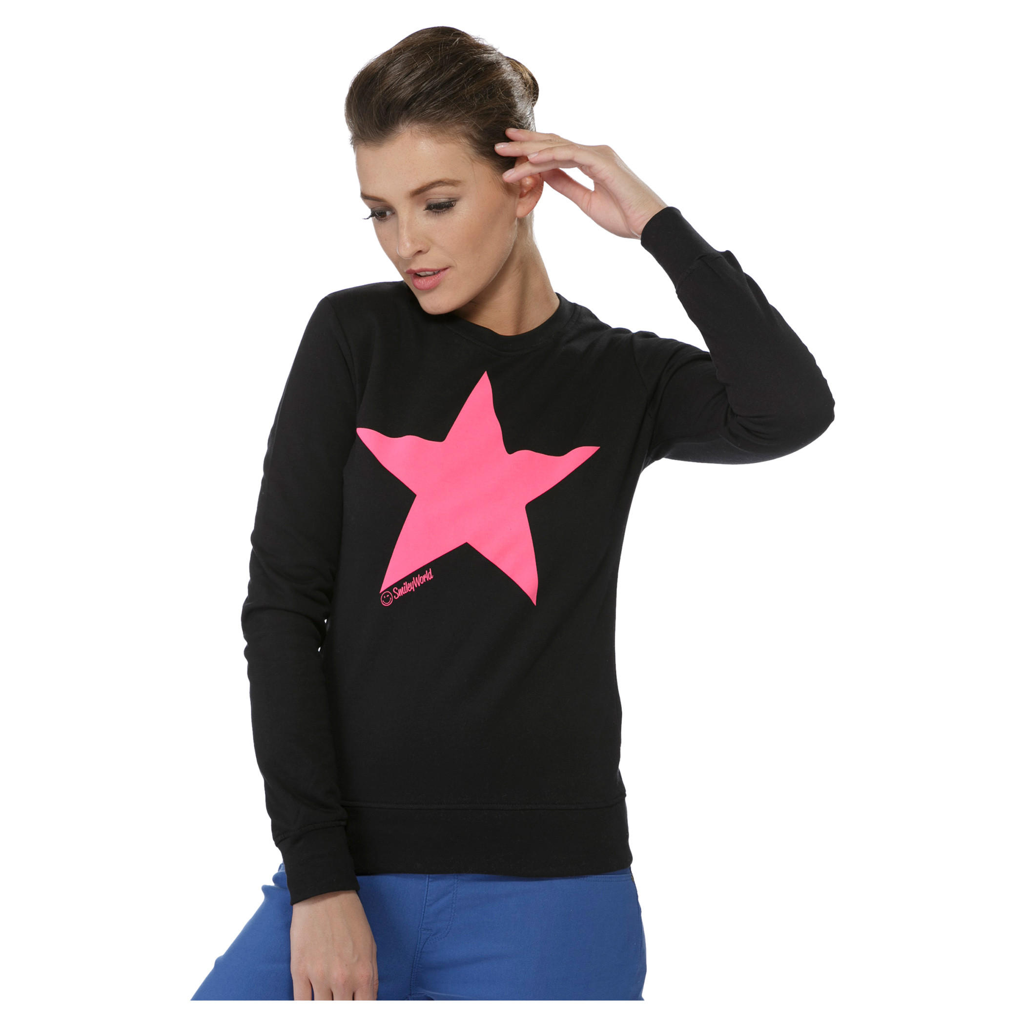 Smiley World Long Sleeves Sweatshirt-women-winterwear-hoodiesandsweatshirts-sweatshirts-image-1