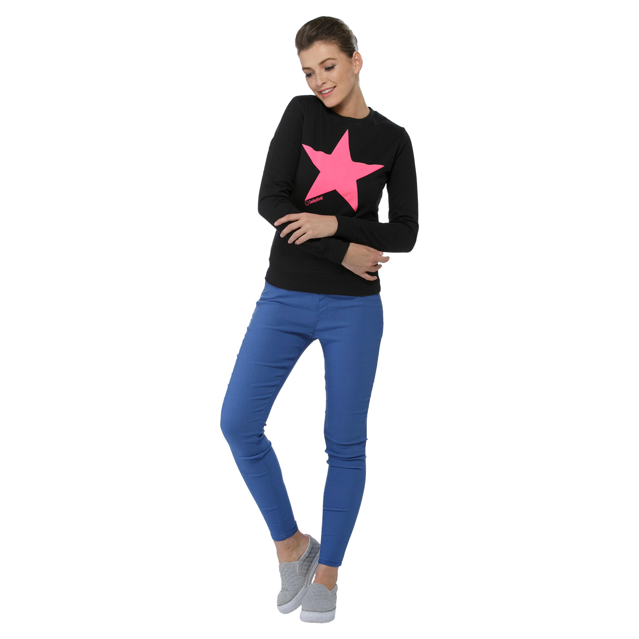 Smiley World Long Sleeves Sweatshirt-women-winterwear-hoodiesandsweatshirts-sweatshirts-image-5