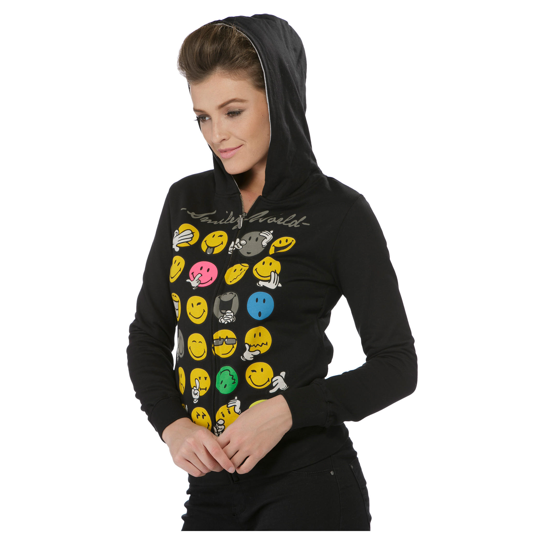 Smiley World Graphic Print Sweatshirt-women-winterwear-hoodiesandsweatshirts-sweatshirts-image-3