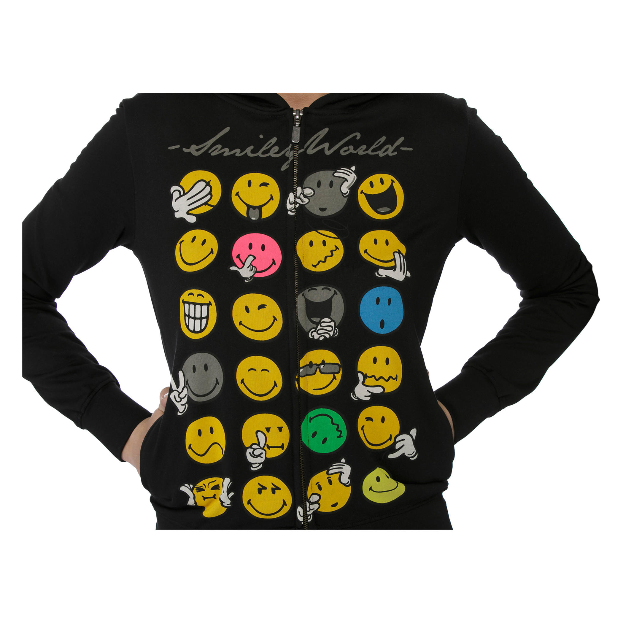 Smiley World Graphic Print Sweatshirt-women-winterwear-hoodiesandsweatshirts-sweatshirts-image-4
