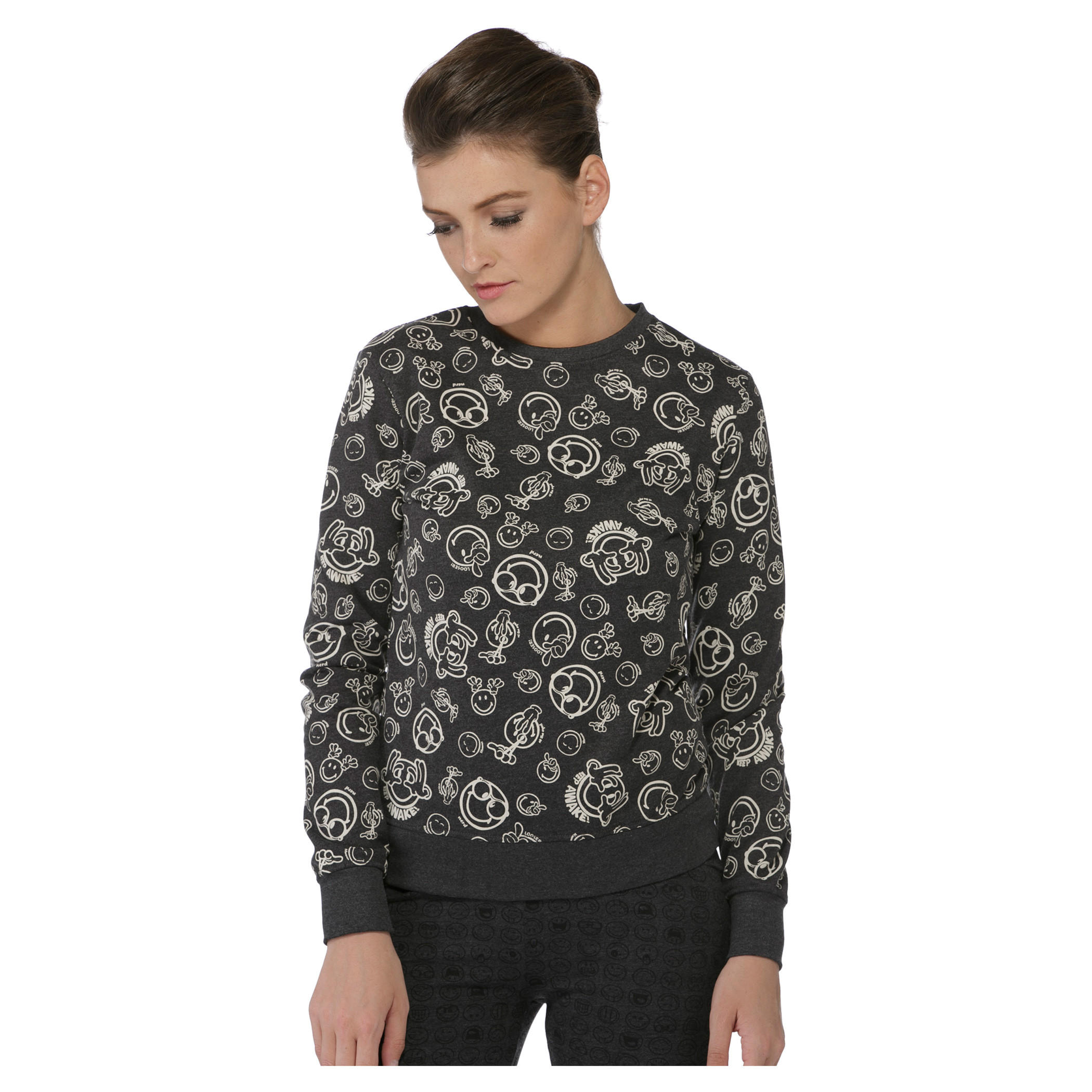Smiley World Printed Sweatshirt-women-winterwear-hoodiesandsweatshirts-sweatshirts-image-1