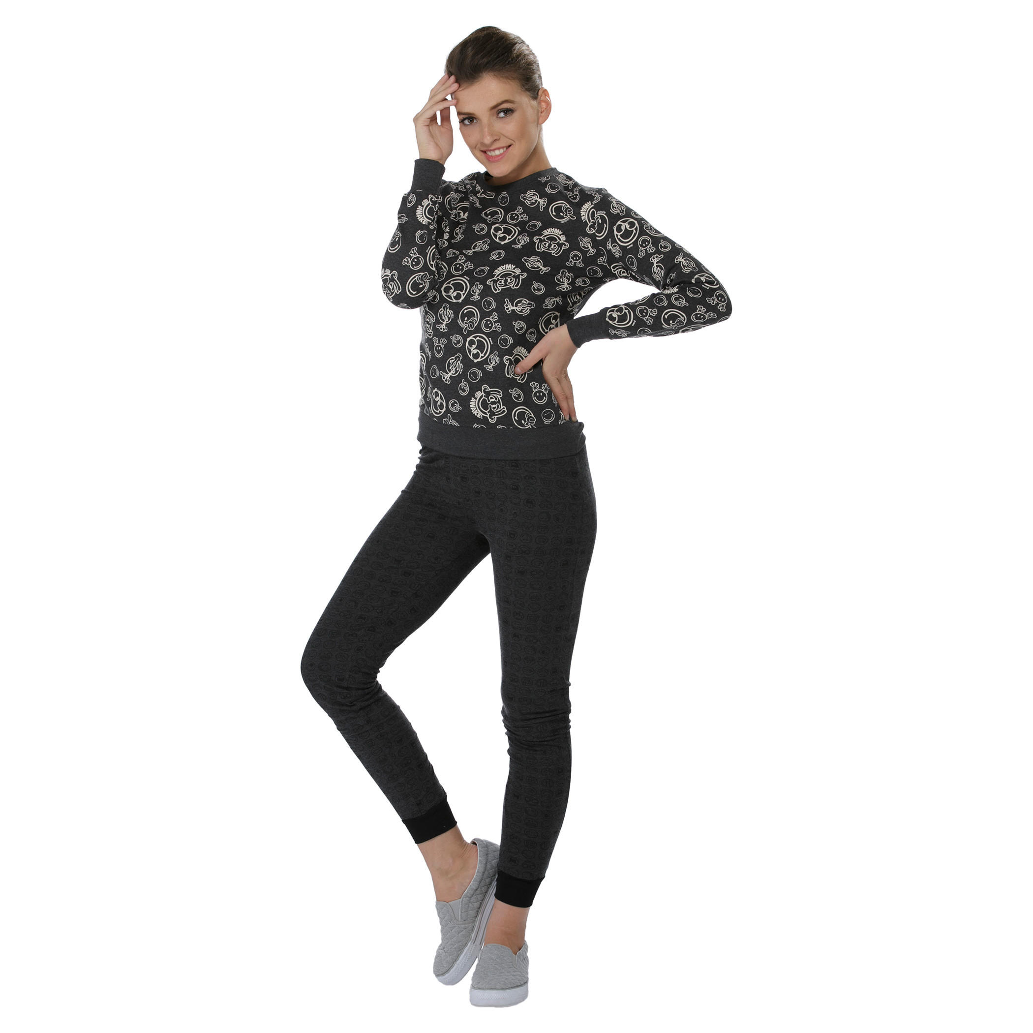 Smiley World Printed Sweatshirt-women-winterwear-hoodiesandsweatshirts-sweatshirts-image-1