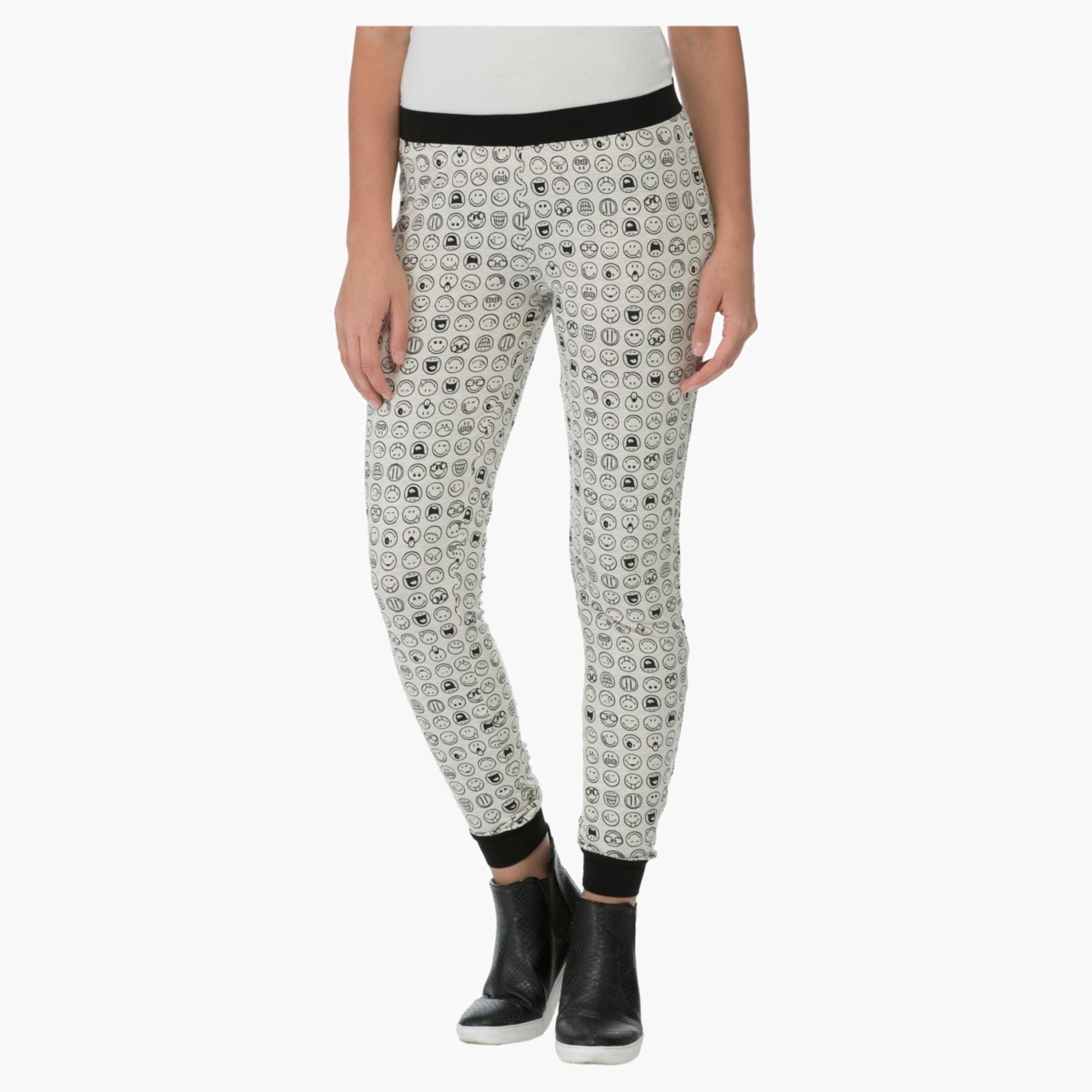 Smiley World Printed Jog Pants-women-clothing-bottoms-joggers-image-1