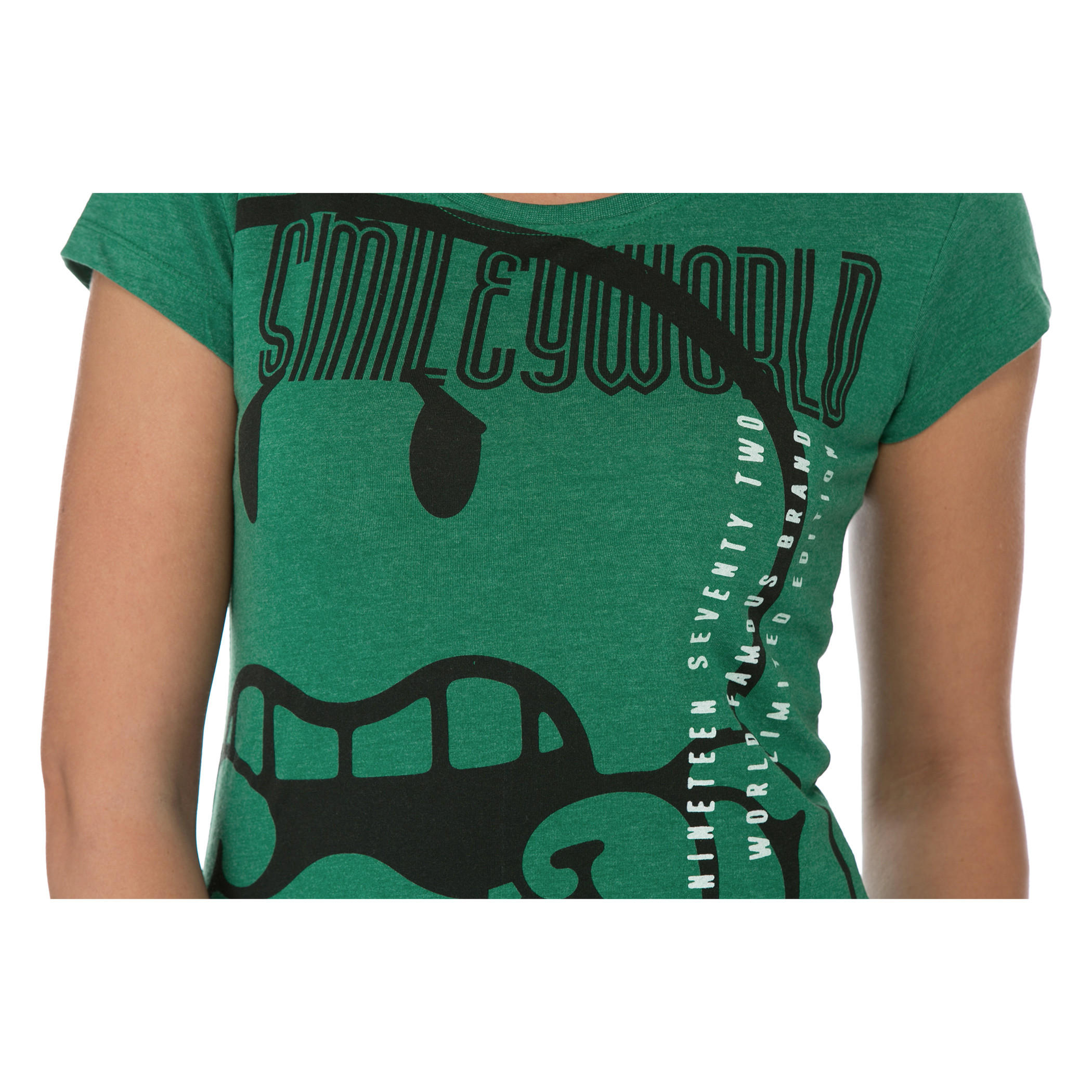 Smiley World Printed T-shirt-women-clothing-tshirts-image-2