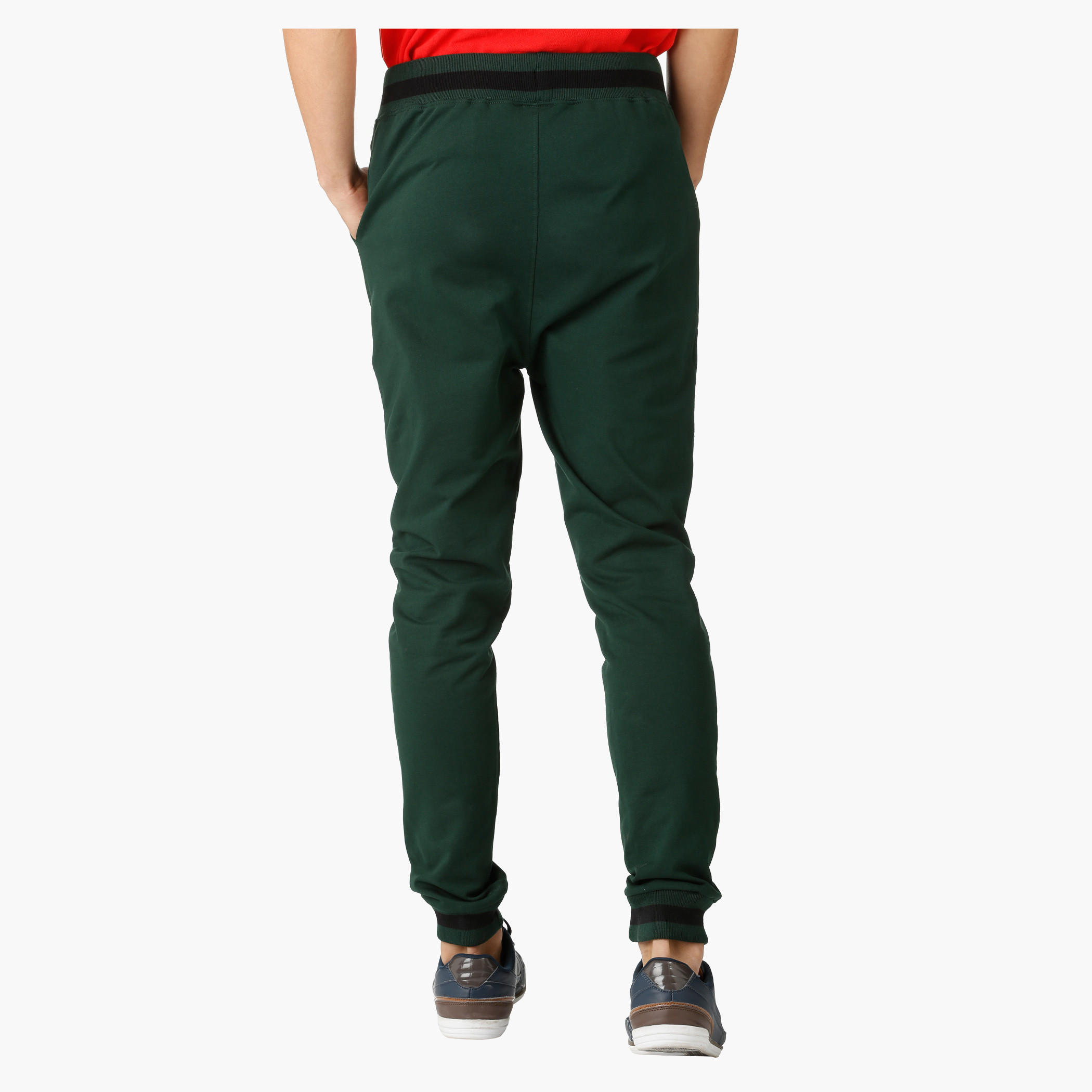 Smiley World Solid Colour Cuff Pants-men-clothing-bottoms-joggers-image-2
