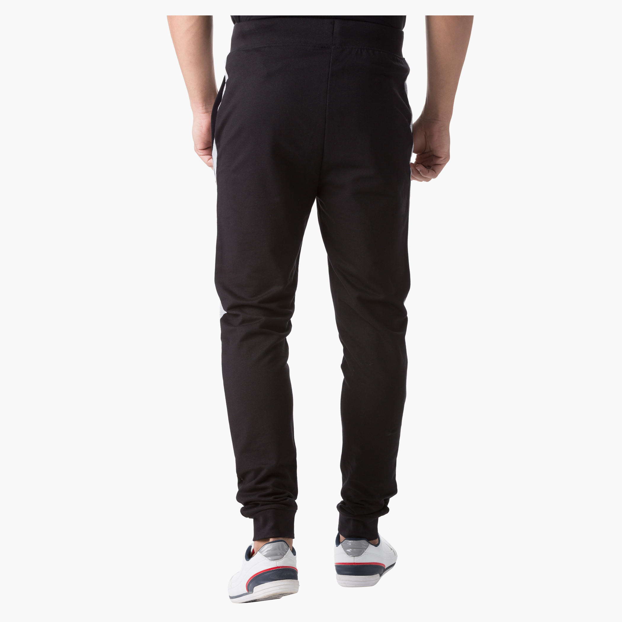 Smiley World Melange Graphic Print Pants in Slim Fit-men-clothing-bottoms-joggers-image-2