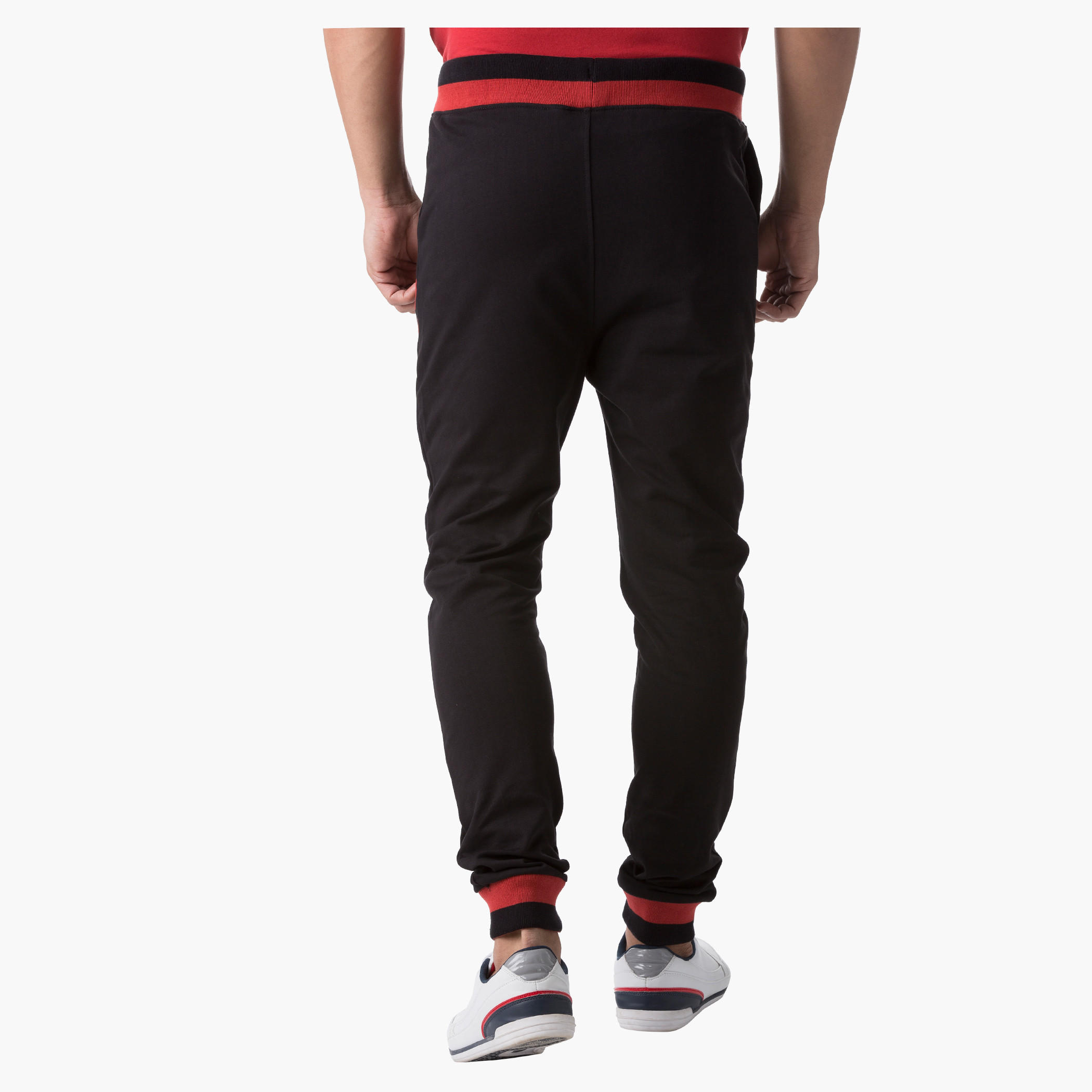 Smiley World Printed Pants with Contrast Tipping in Slim Fit-men-clothing-bottoms-joggers-image-2
