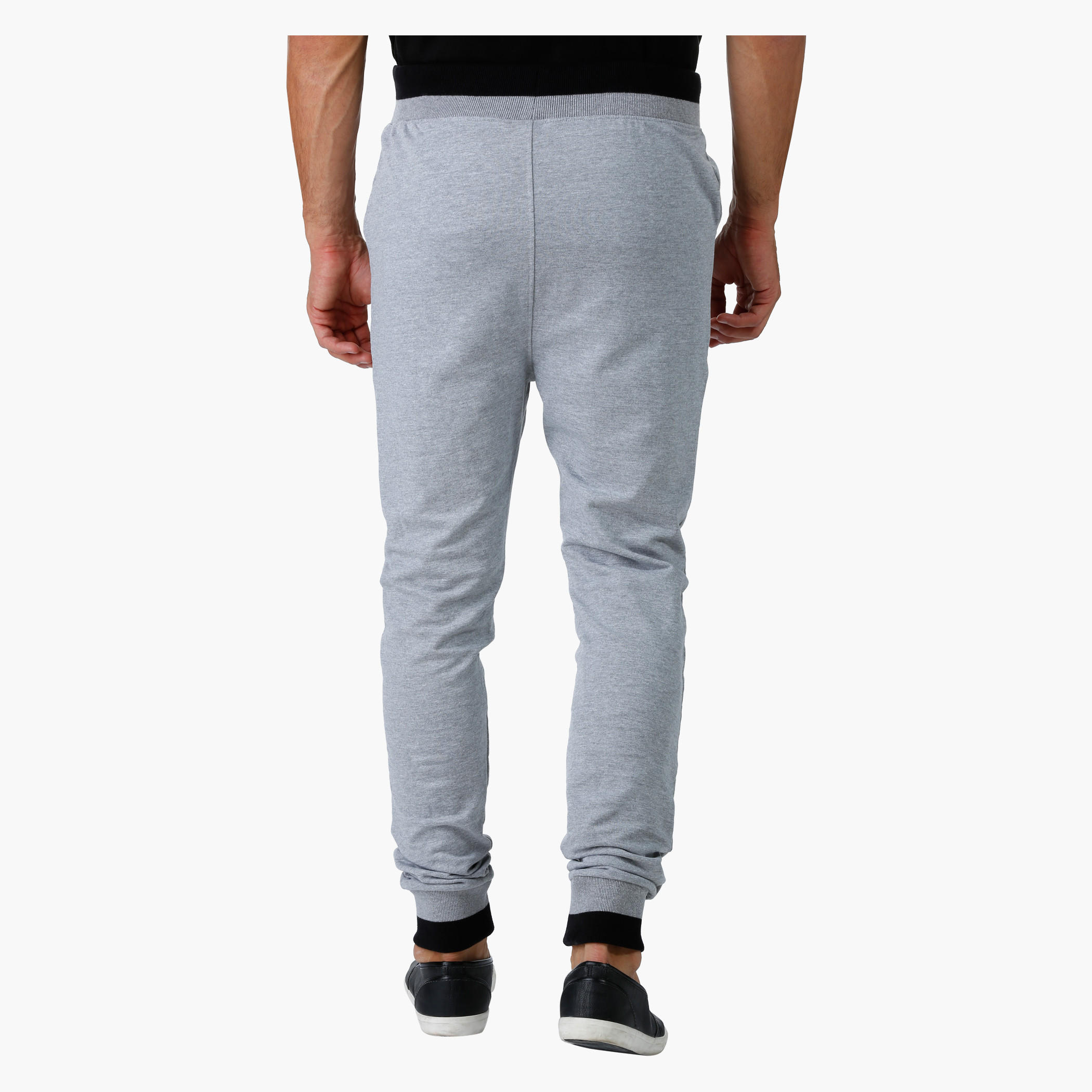 Smiley World Melange Printed Joggers-men-clothing-bottoms-joggers-image-2