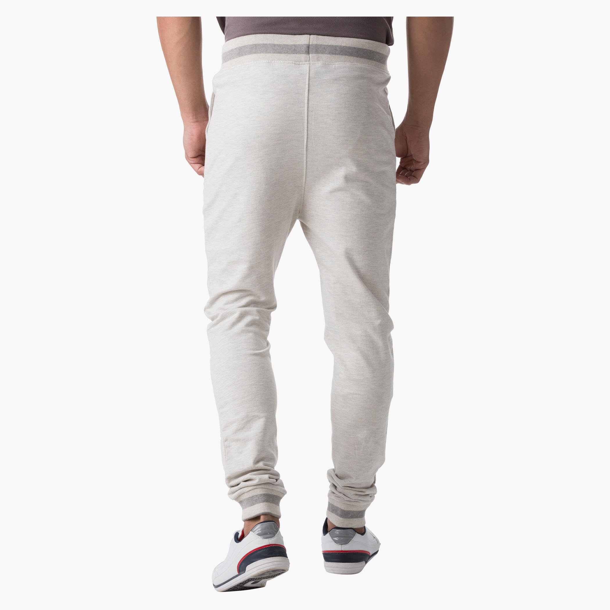 Smiley World Melange Graphic Print Pants in Slim Fit-men-clothing-bottoms-joggers-image-2