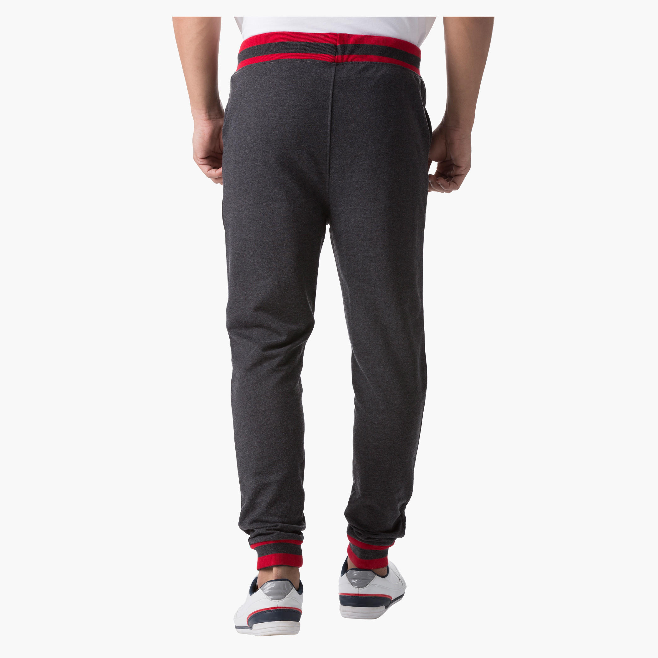 Smiley World Printed Pants with Contrast Tipping in Regular Fit-men-clothing-bottoms-joggers-image-2