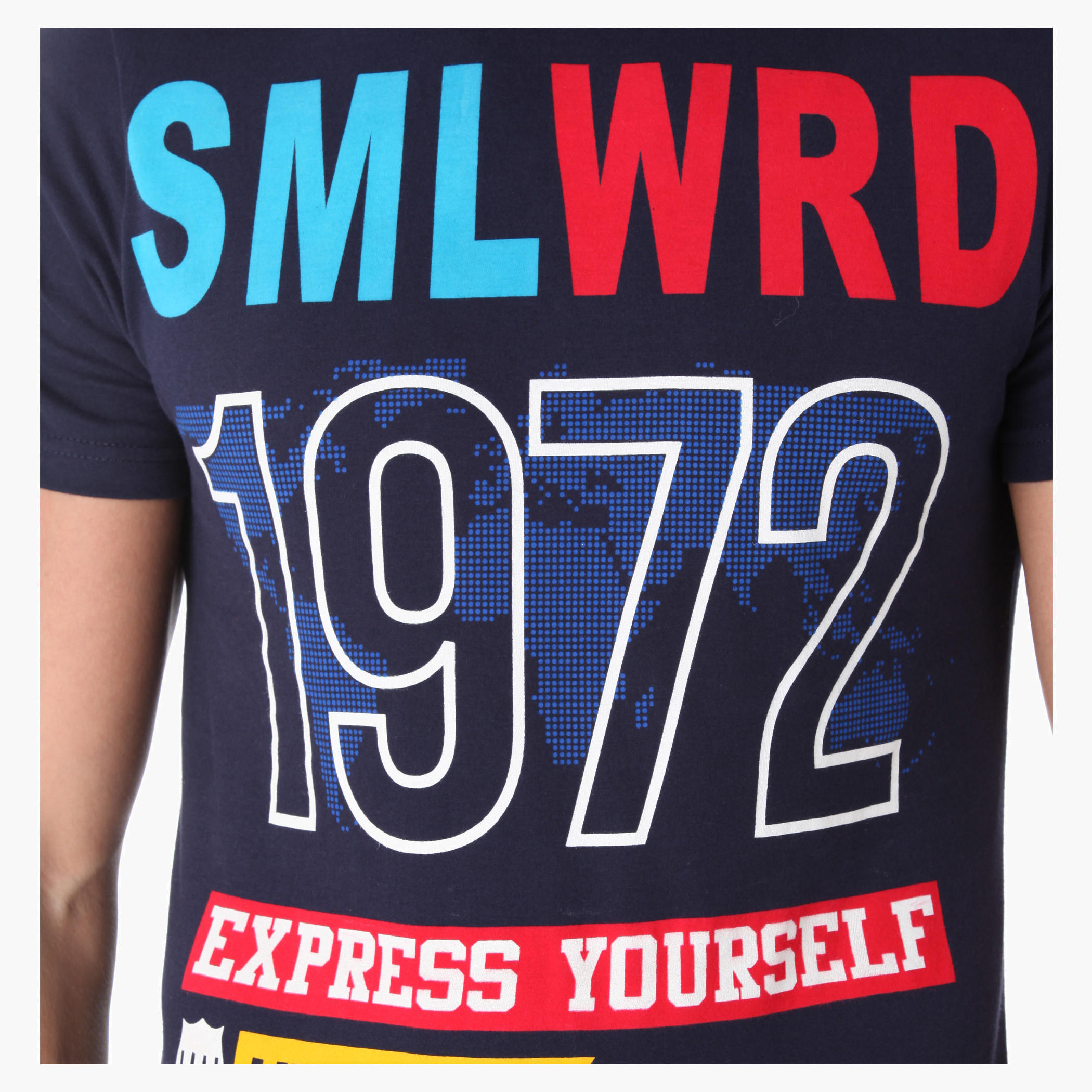 Smiley World Crew Neck T-shirt-men-clothing-tshirtsandpolos-tshirts-image-4
