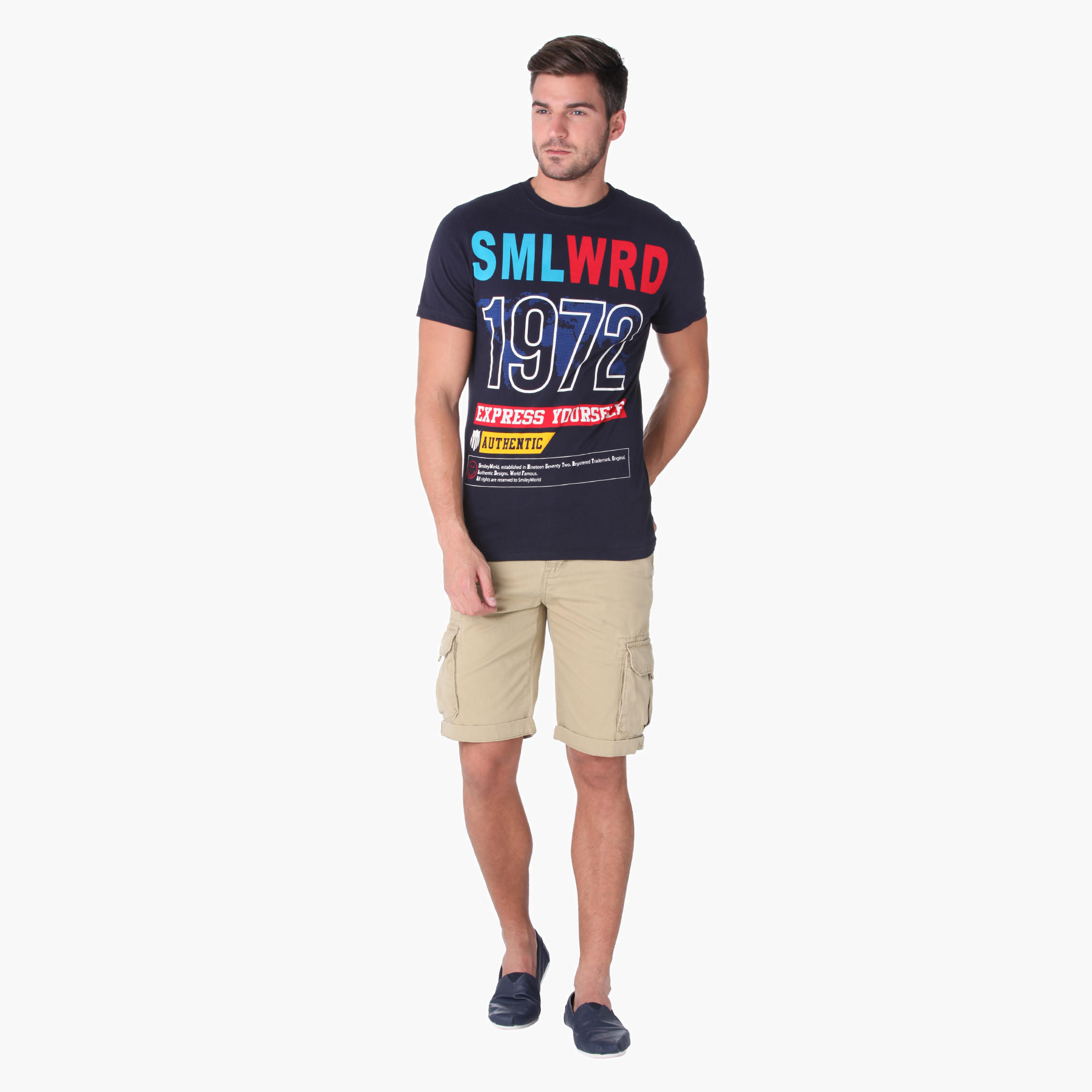 Smiley World Crew Neck T-shirt-men-clothing-tshirtsandpolos-tshirts-image-5