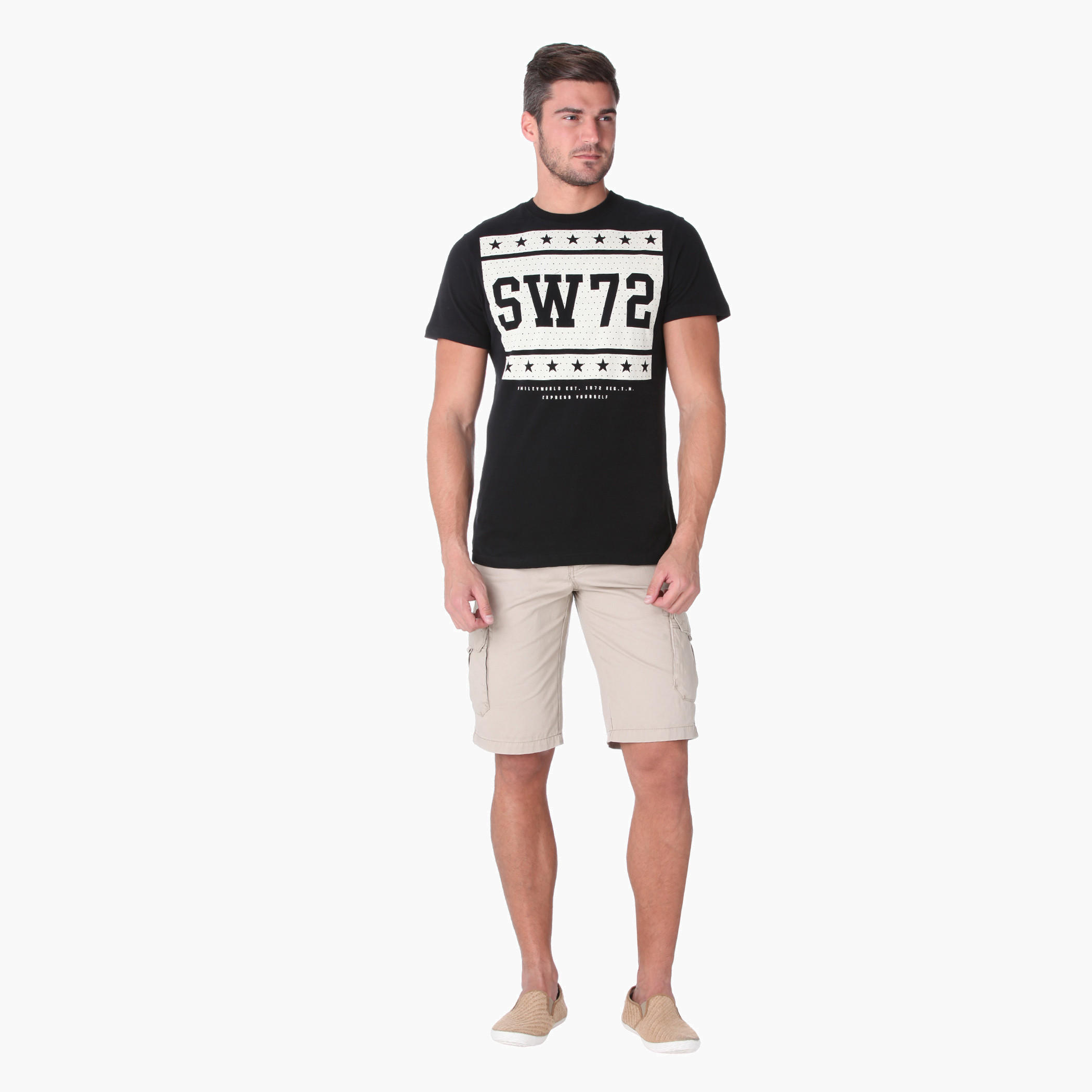 Smiley World Crew Neck T-shirt-men-clothing-tshirtsandpolos-tshirts-image-5