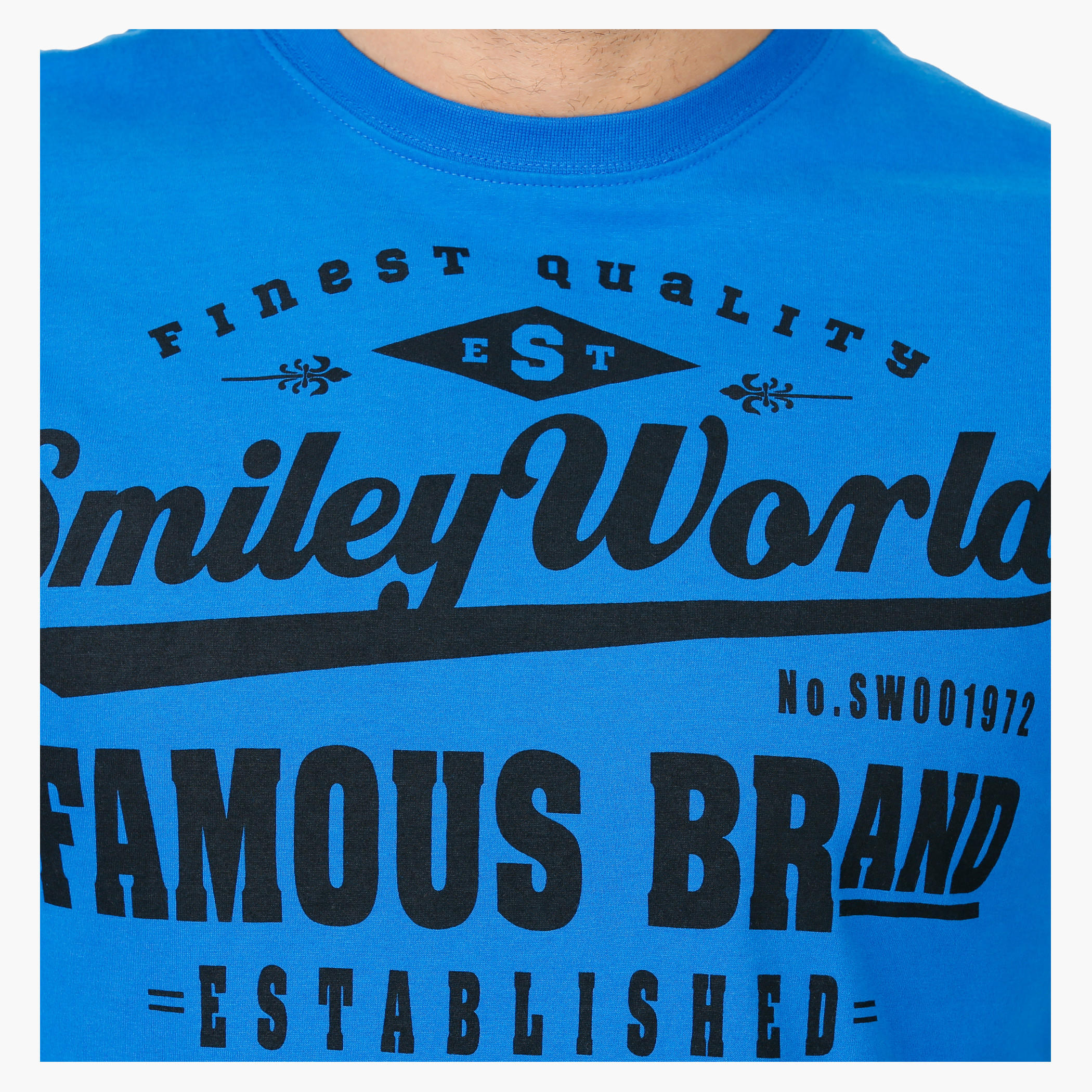 Smiley World Cotton T-Shirt in Regular Fit-men-clothing-tshirtsandpolos-tshirts-image-2