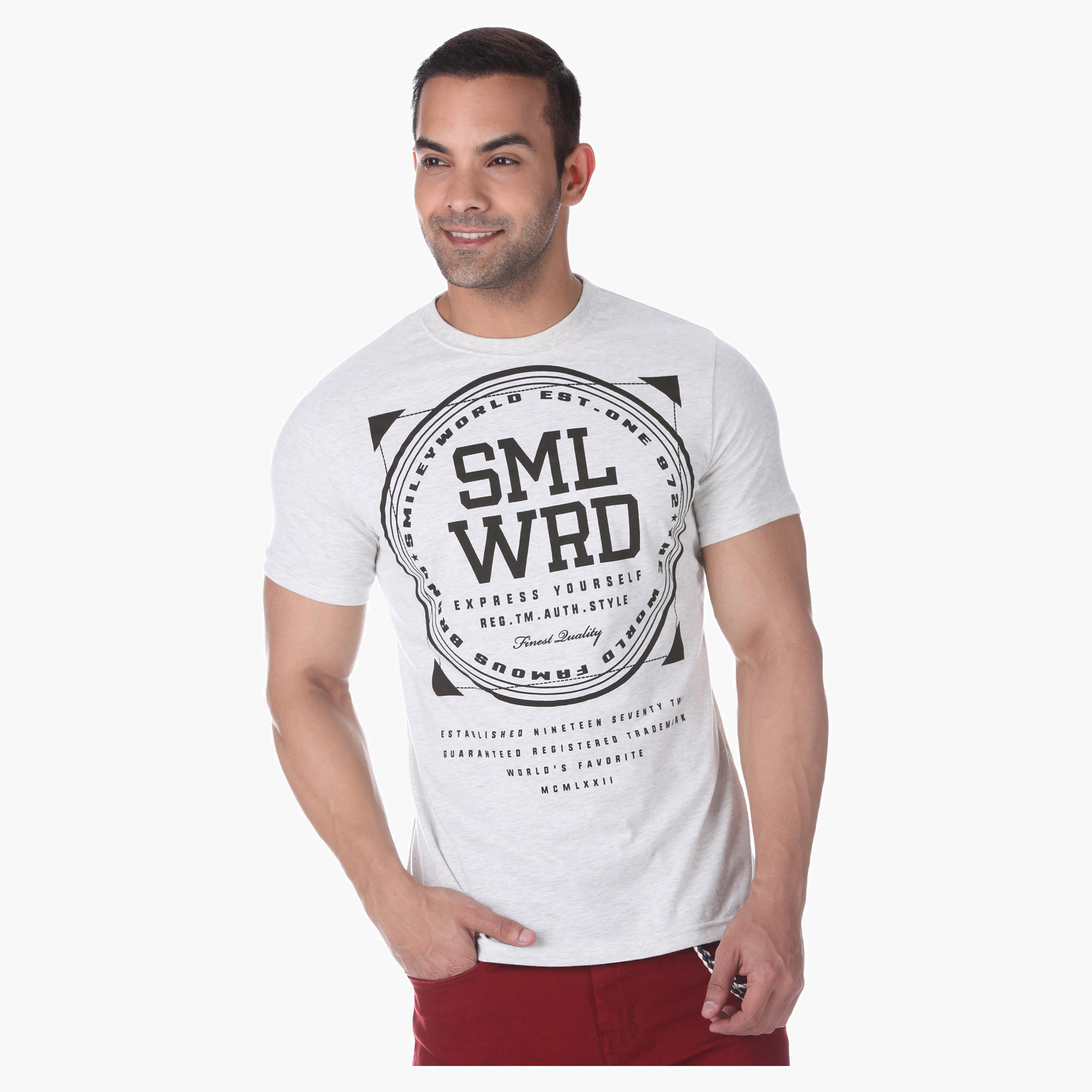 Smiley World Printed T-shirt-men-clothing-tshirtsandpolos-tshirts-image-1