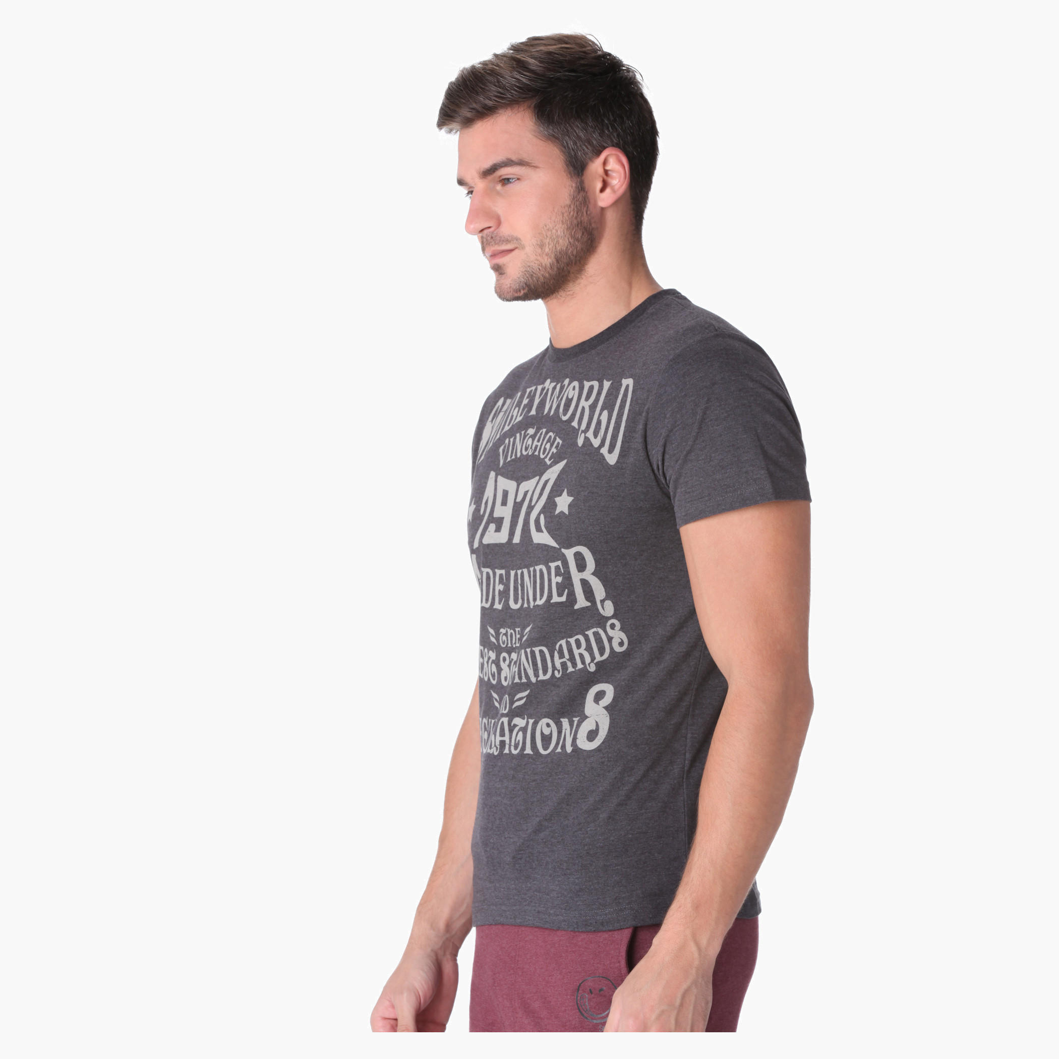 Smiley World Crew Neck T-shirt-men-clothing-tshirtsandpolos-tshirts-image-3