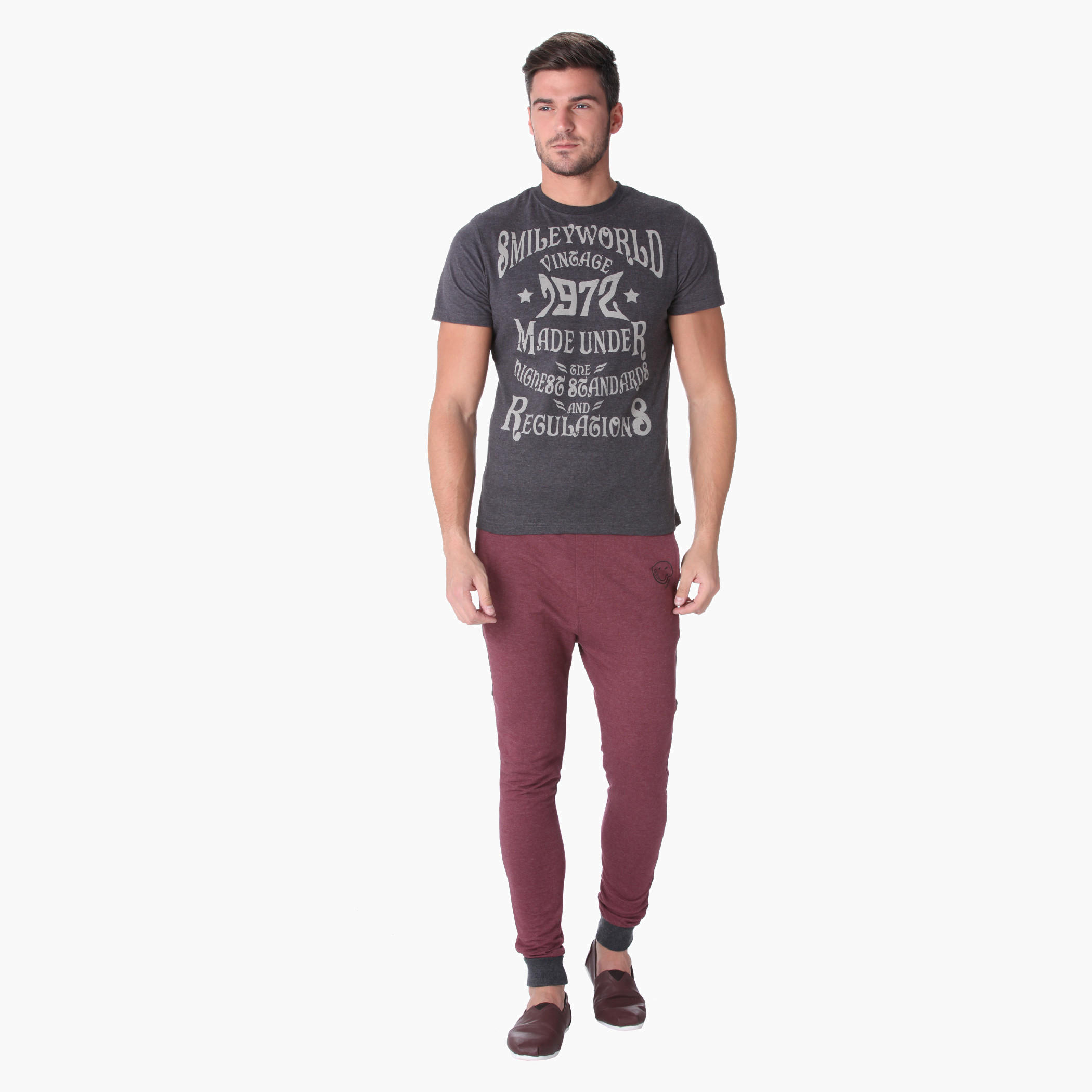 Smiley World Crew Neck T-shirt-men-clothing-tshirtsandpolos-tshirts-image-5