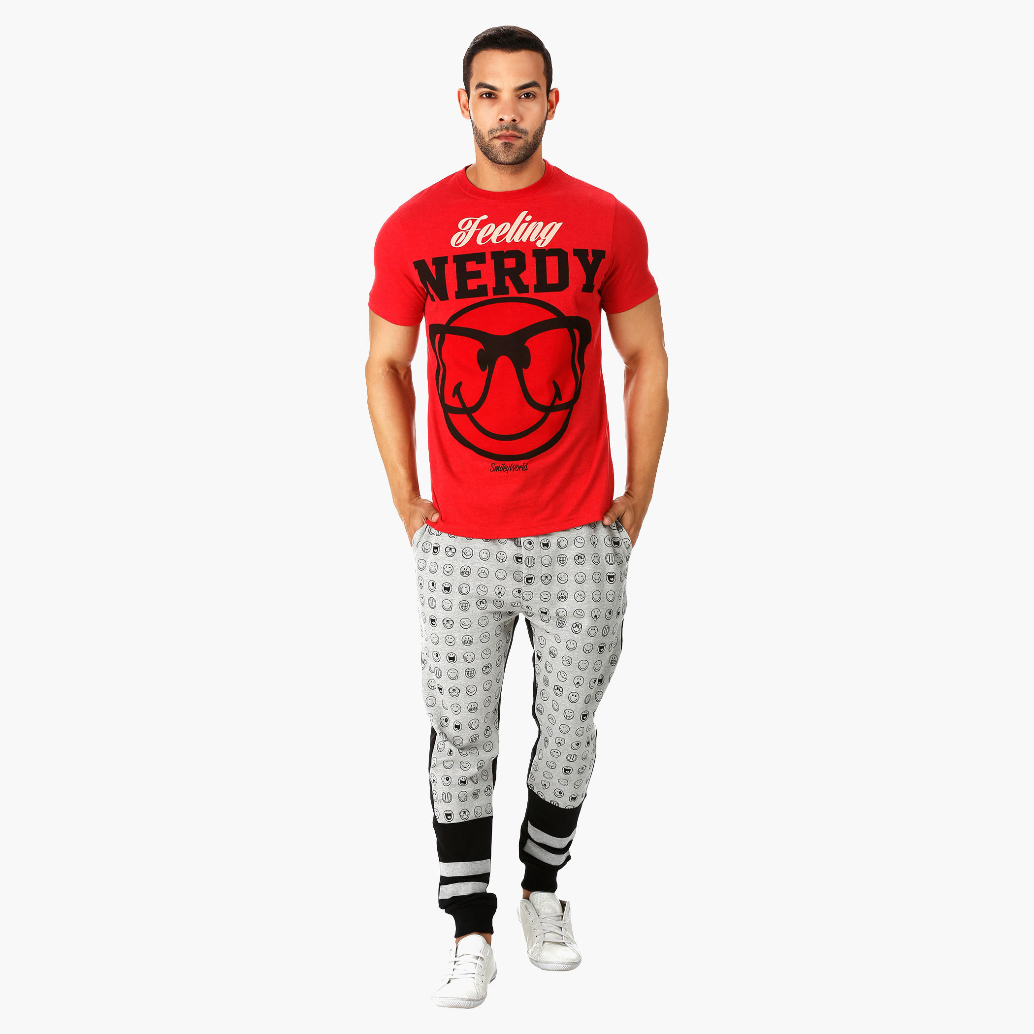 Smiley World Printed T-shirt-men-clothing-tshirtsandpolos-tshirts-image-1