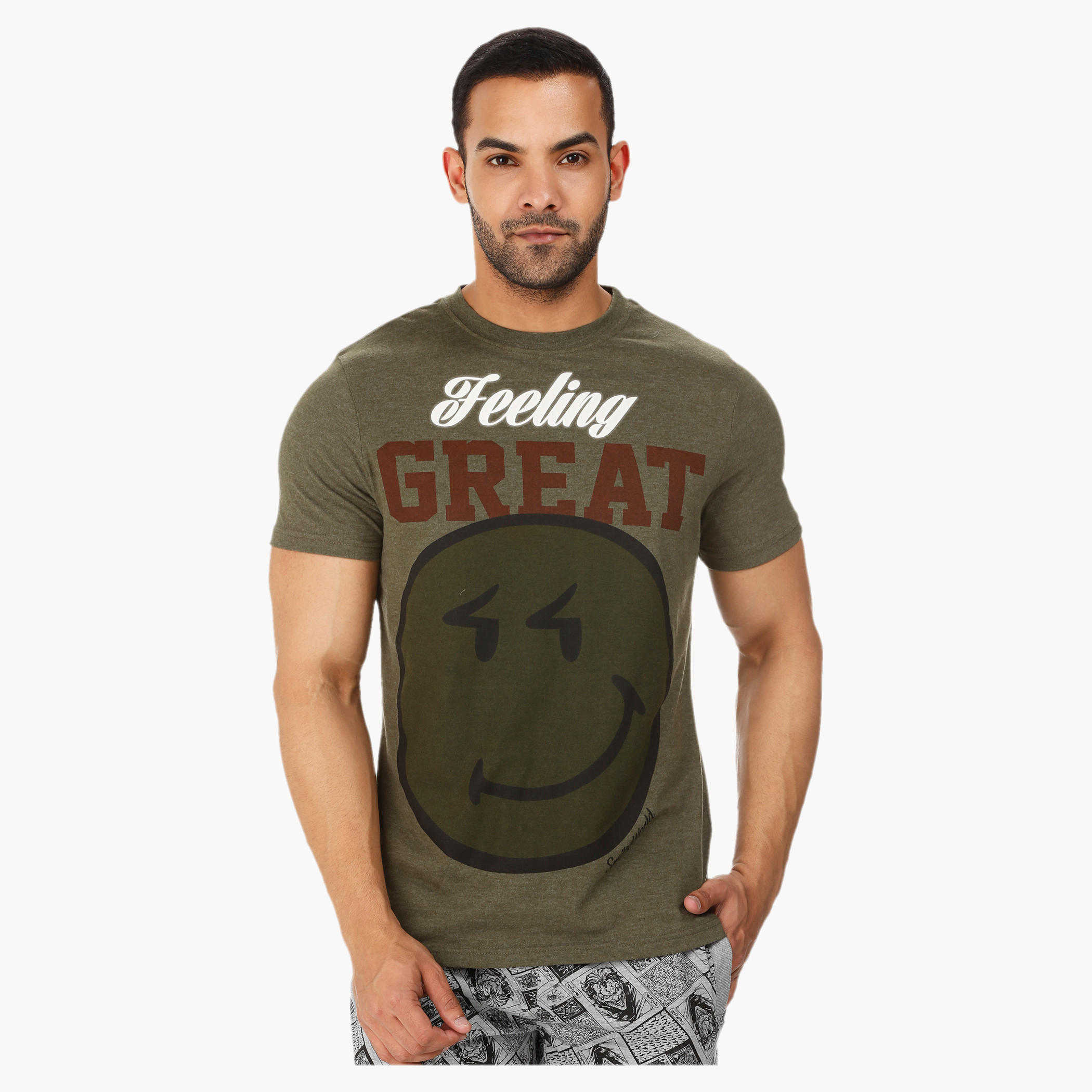 Smiley World Printed T-shirt-men-clothing-tshirtsandpolos-tshirts-image-1