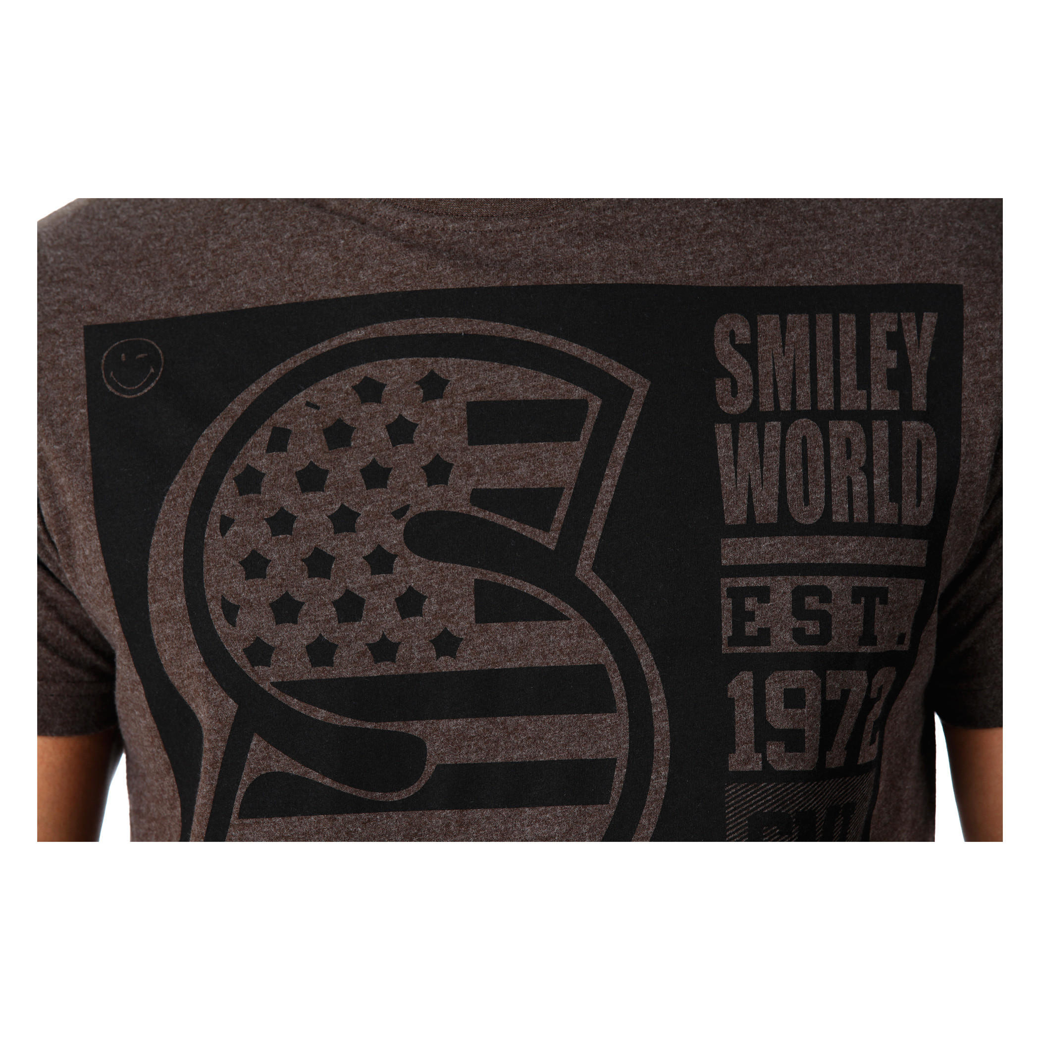 Smiley World Graphic Print T-Shirt with Short Sleeves in Regular Fit-men-clothing-tshirtsandpolos-tshirts-image-4