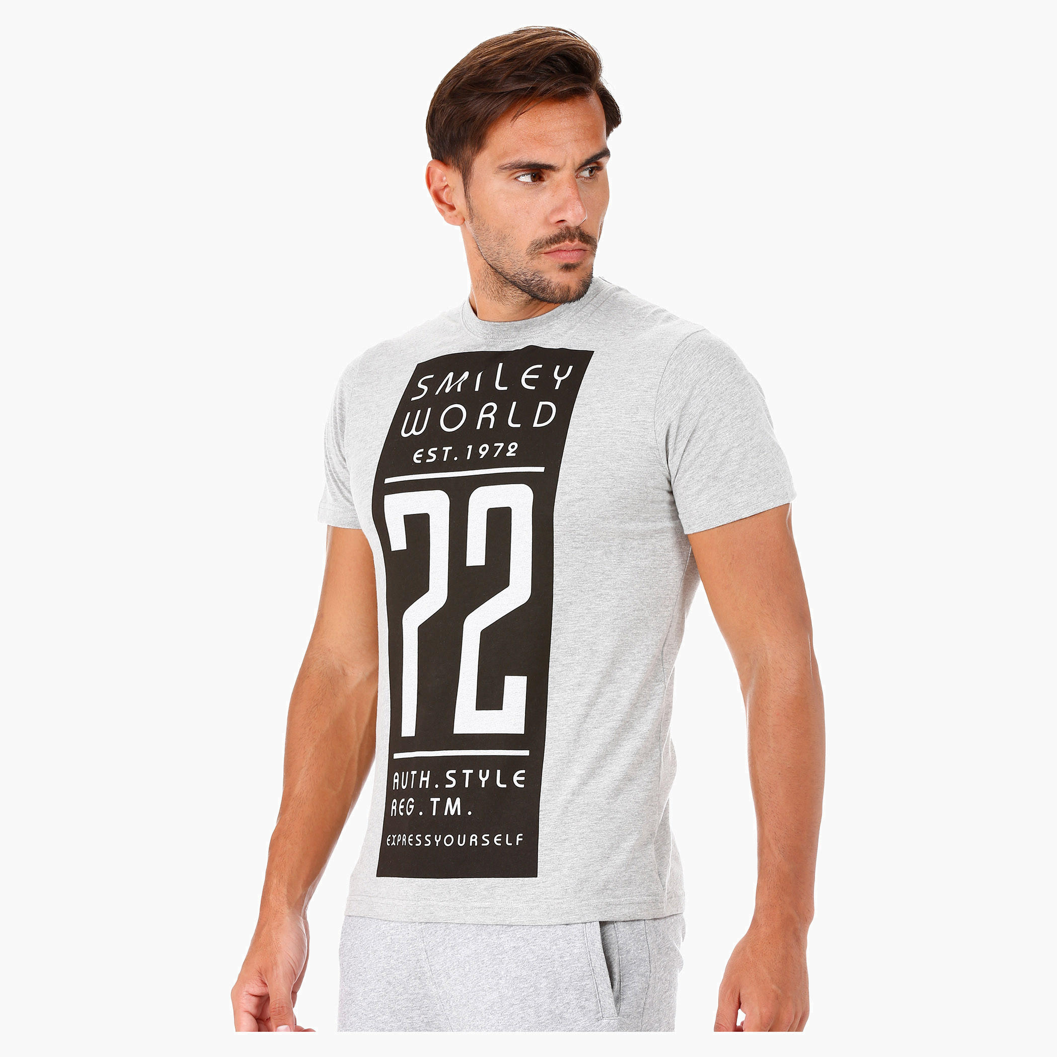 Smiley World Printed T-Shirt with Short Sleeves-men-clothing-tshirtsandpolos-tshirts-image-3