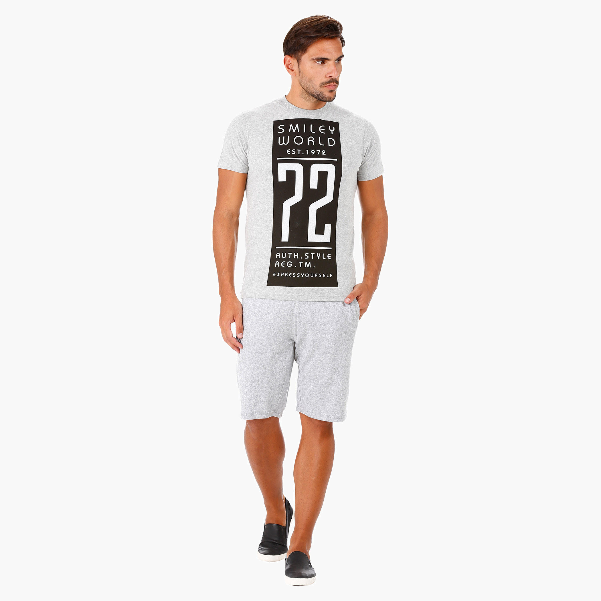 Smiley World Printed T-Shirt with Short Sleeves-men-clothing-tshirtsandpolos-tshirts-image-5