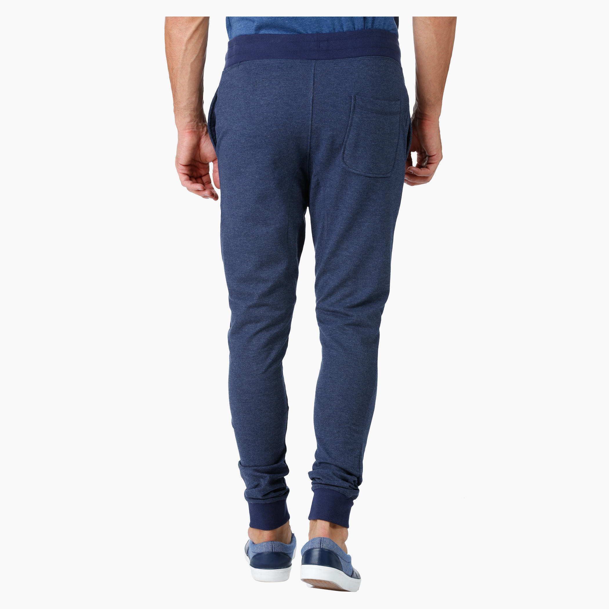 Smiley World Melange Printed Joggers-men-clothing-bottoms-joggers-image-2