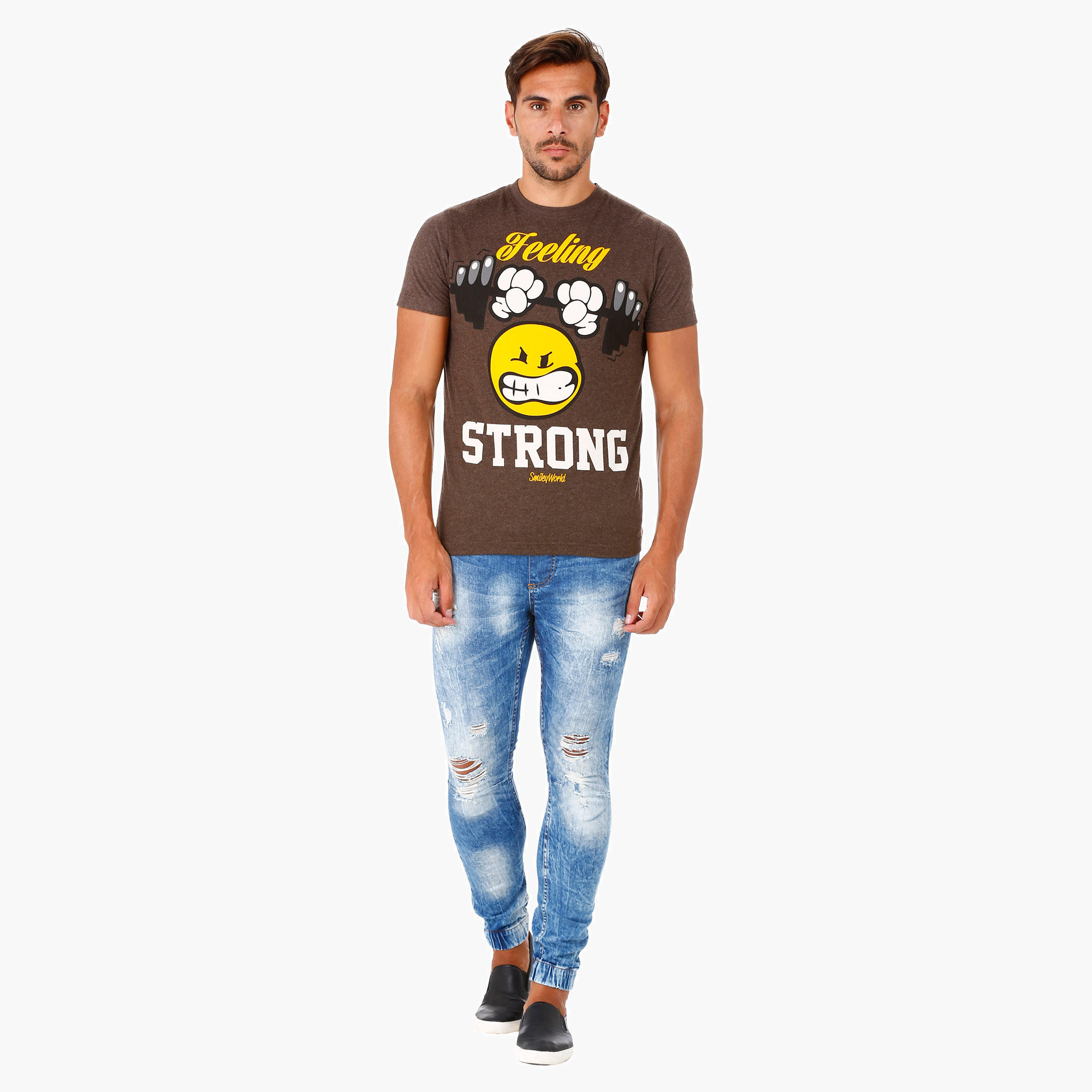 Smiley World Printed T-Shirt with Short Sleeves-men-clothing-tshirtsandpolos-tshirts-image-5