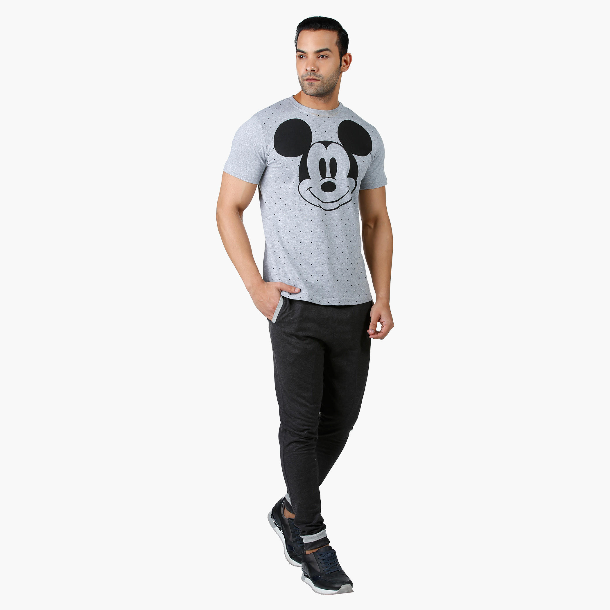 Smiley World Print Melange Pants-men-clothing-bottoms-joggers-image-5