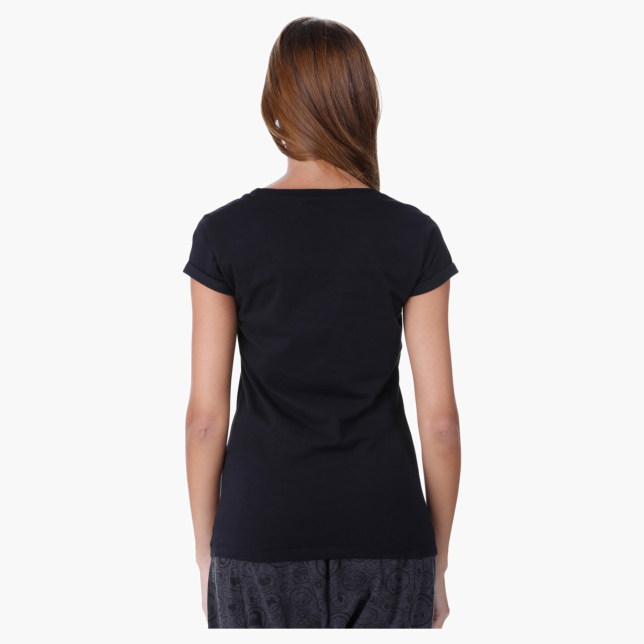 Smiley World Graphic Print T-shirt-women-clothing-tshirts-image-2