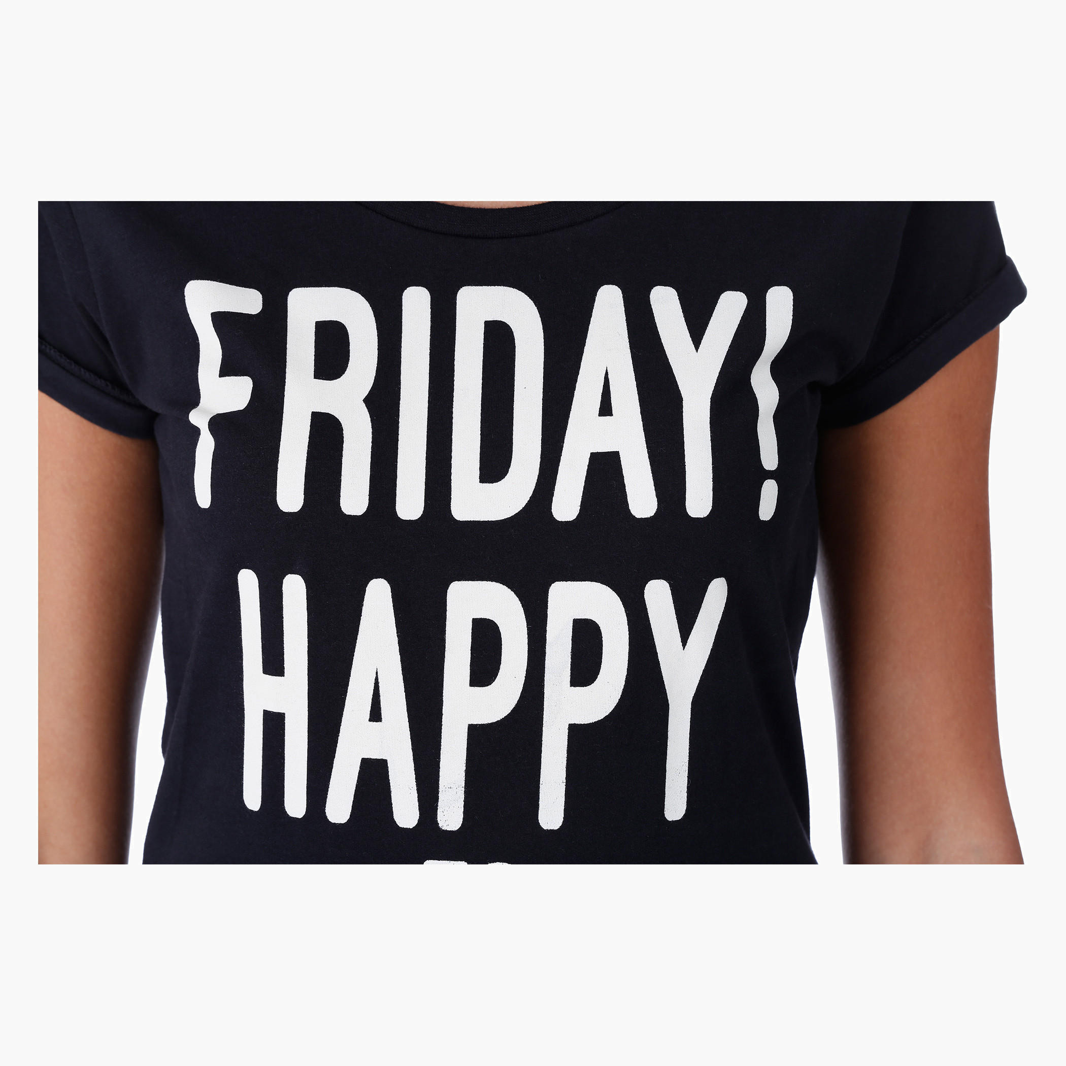 Smiley World Graphic Print T-shirt-women-clothing-tshirts-image-4