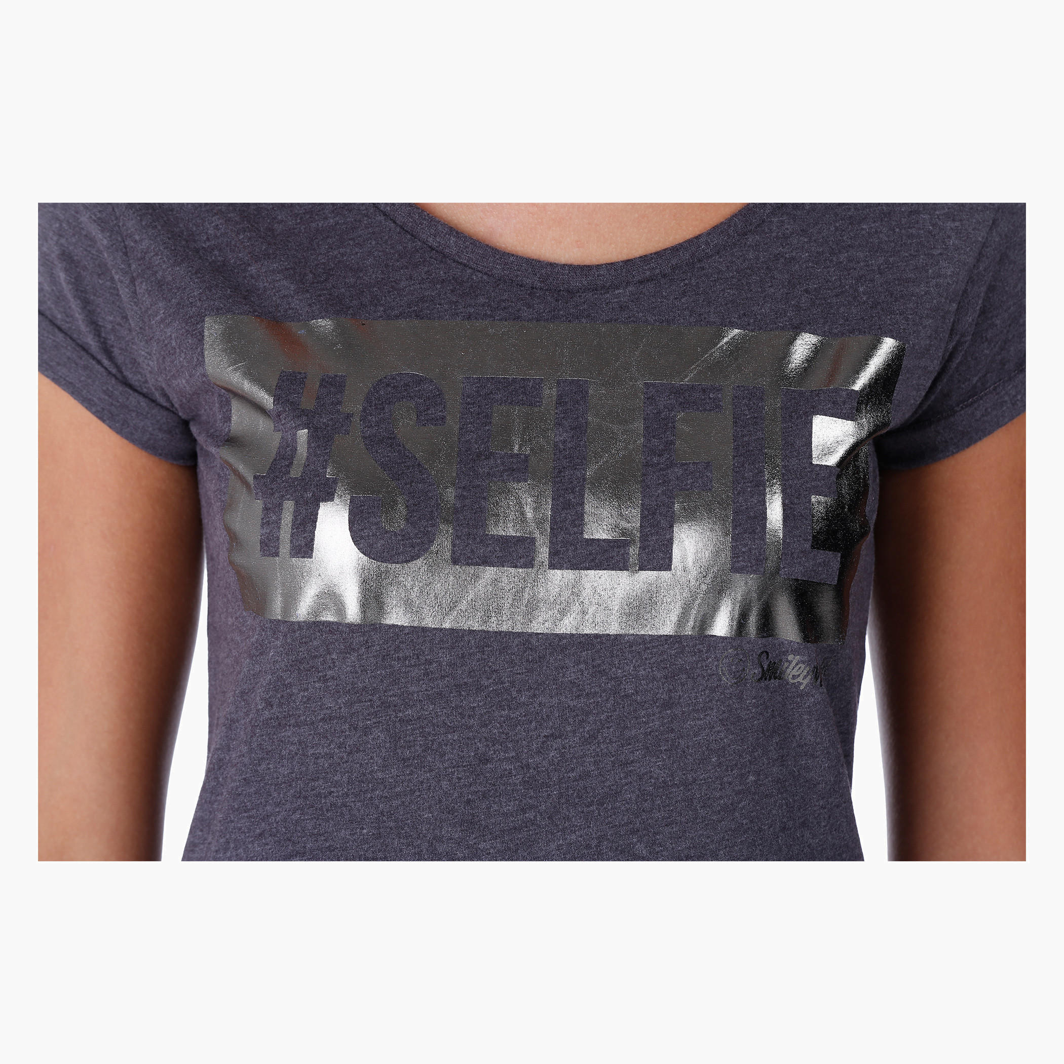 Smiley World Graphic Print T-shirt-women-clothing-tshirts-image-4