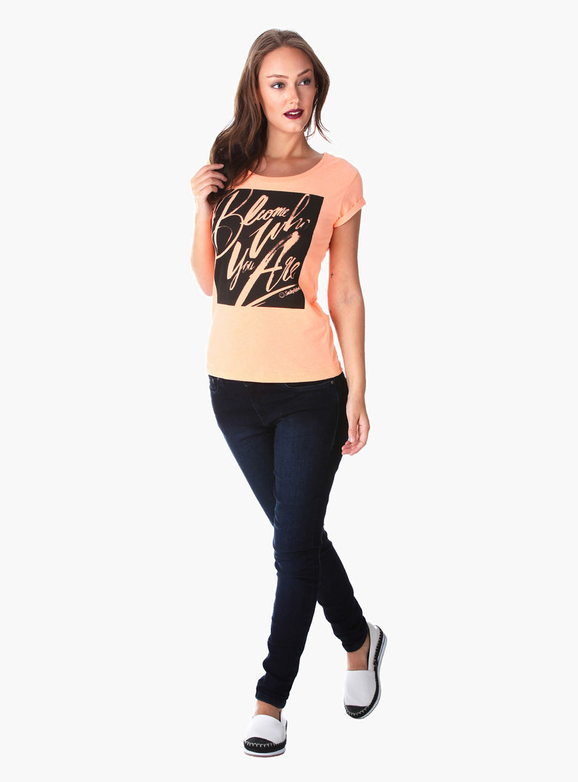Smiley World Printed T-shirt-women-clothing-tshirts-image-1