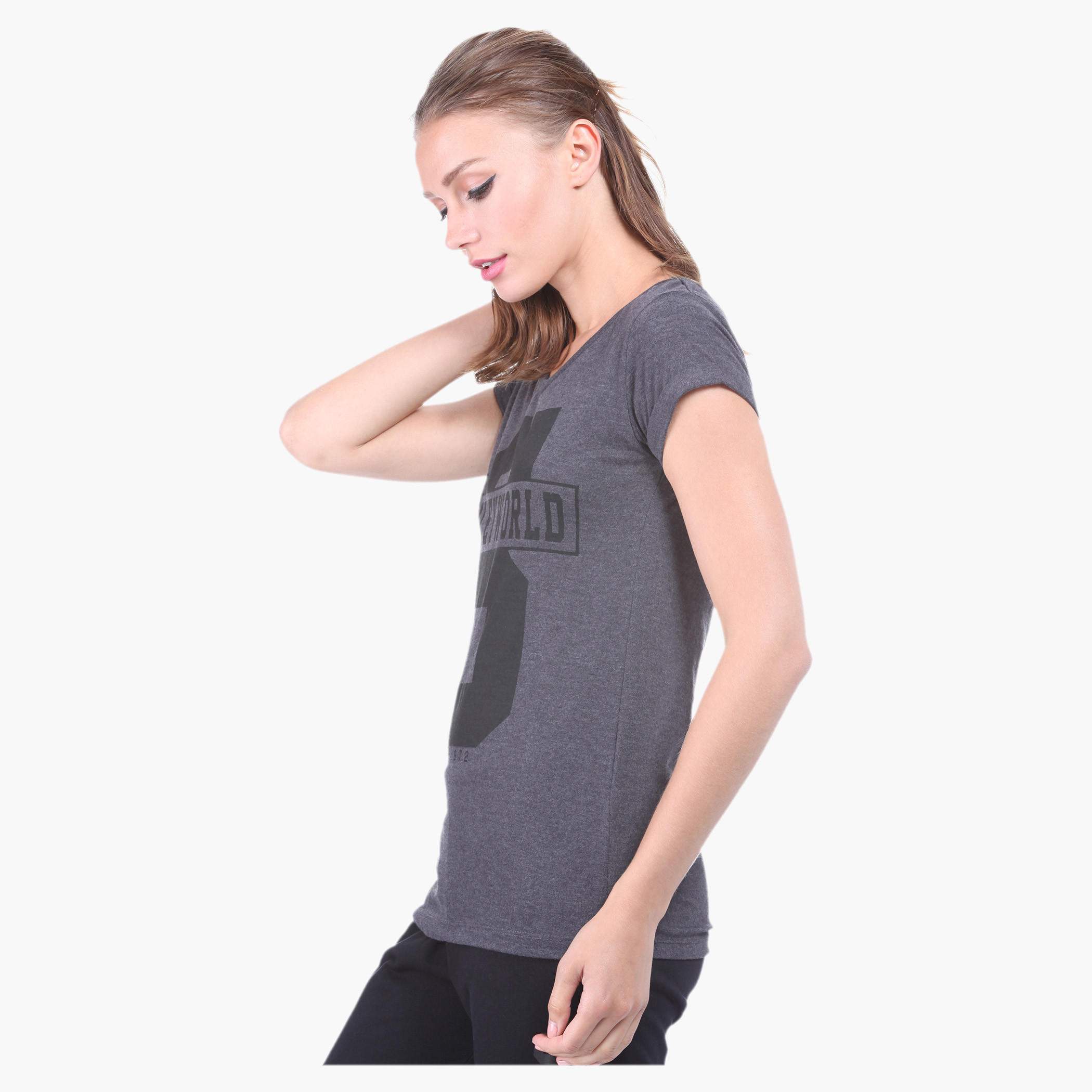 Smiley World Printed T-shirt-women-clothing-tshirts-image-3