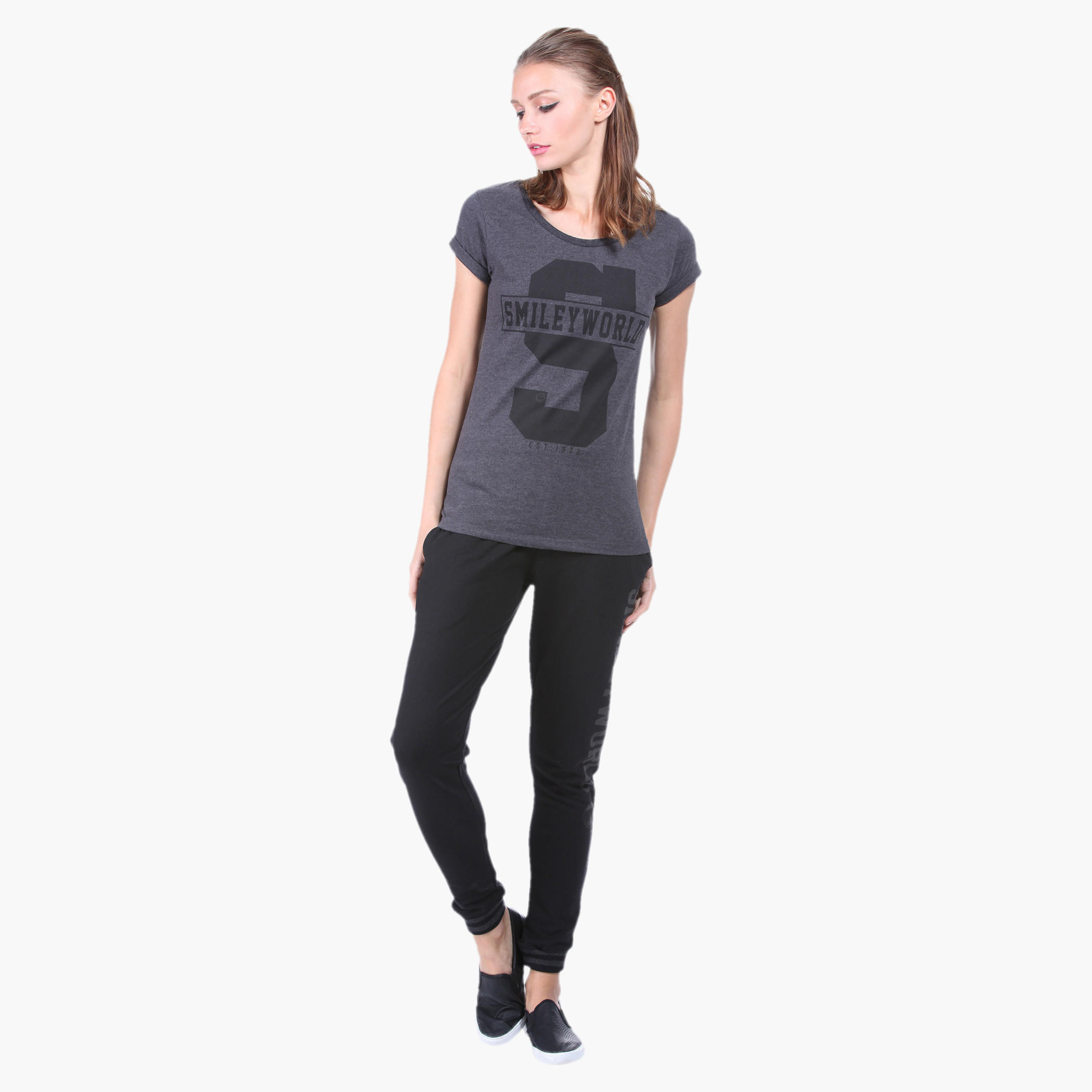 Smiley World Printed T-shirt-women-clothing-tshirts-image-1