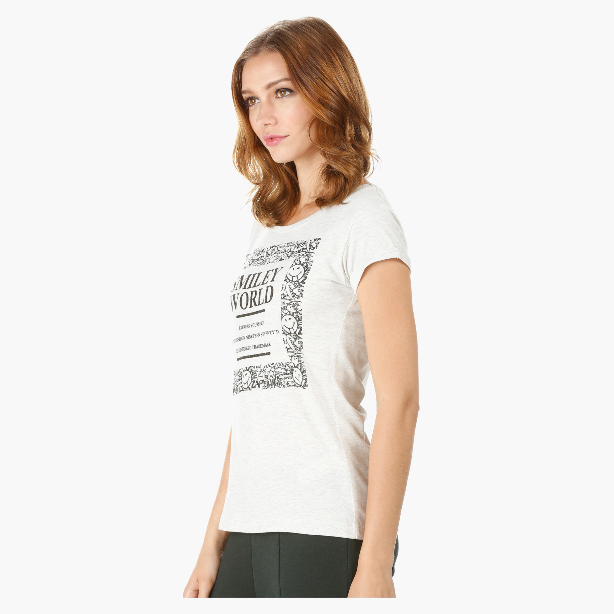 Smiley World Printed T-shirt-women-clothing-tshirts-image-3