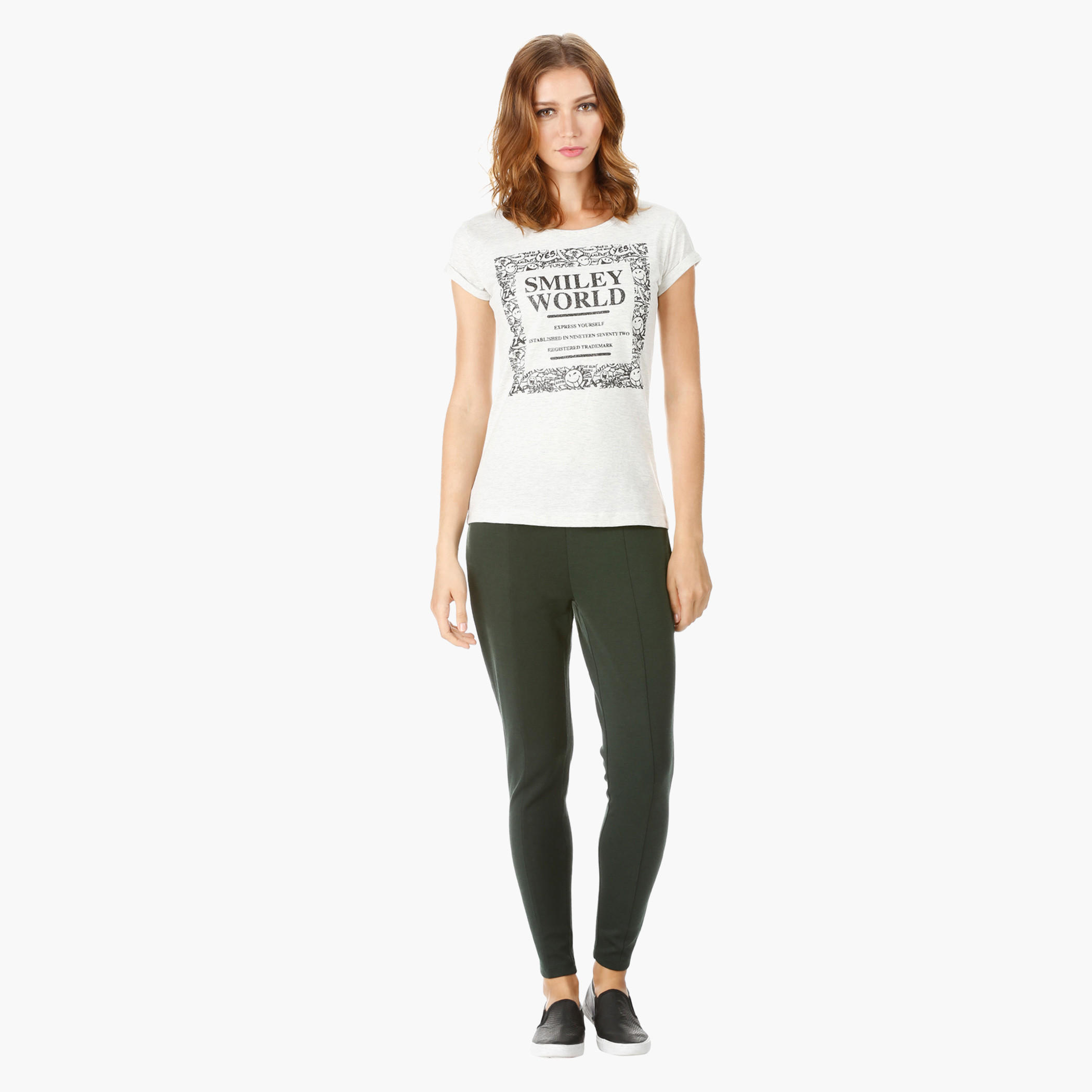 Smiley World Printed T-shirt-women-clothing-tshirts-image-1